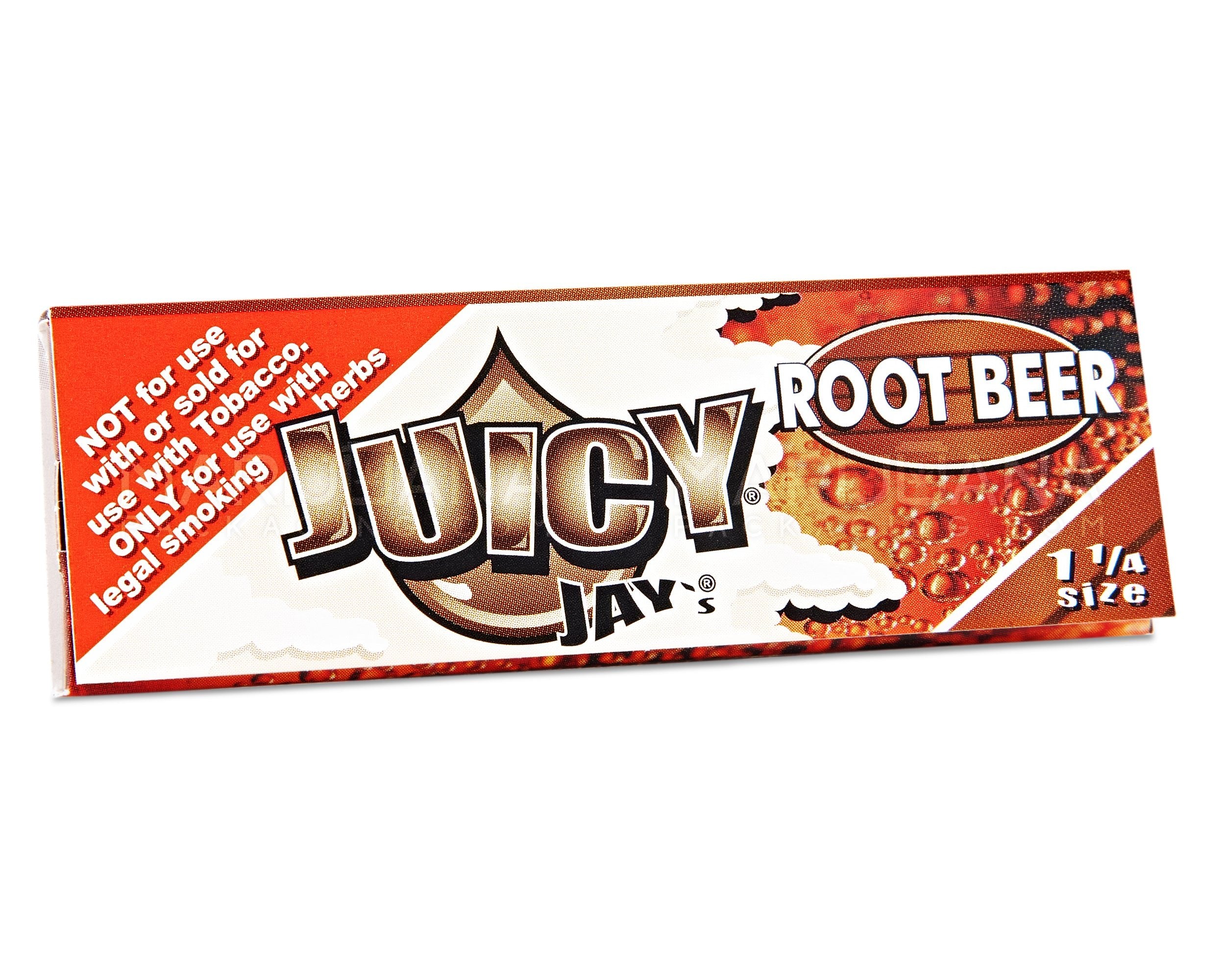 JUICY JAY'S | 'Retail Display' 1 1/4 Size Hemp Rolling Papers | 76mm - Root Beer - 24 Count - 2