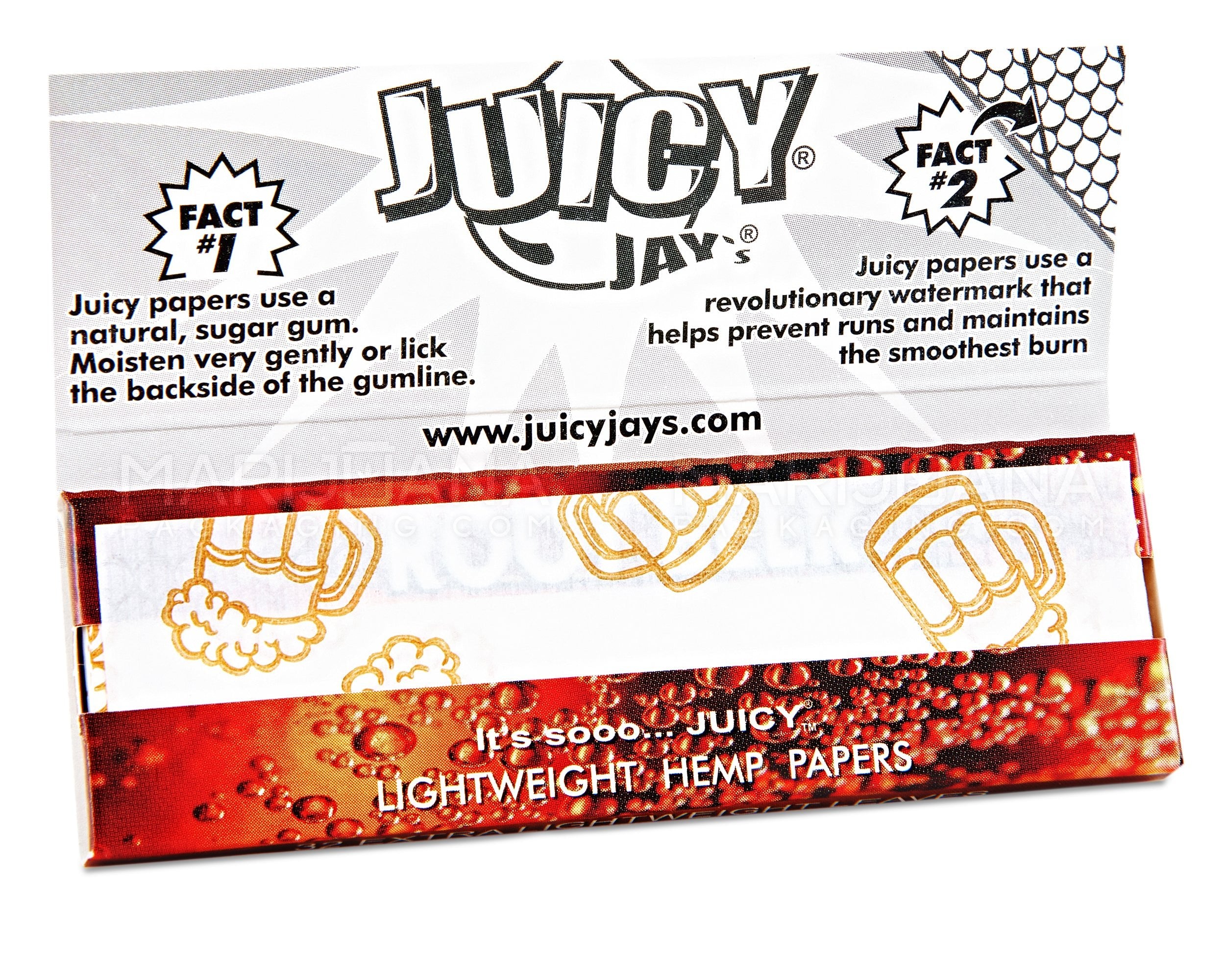 JUICY JAY'S | 'Retail Display' 1 1/4 Size Hemp Rolling Papers | 76mm - Root Beer - 24 Count - 3
