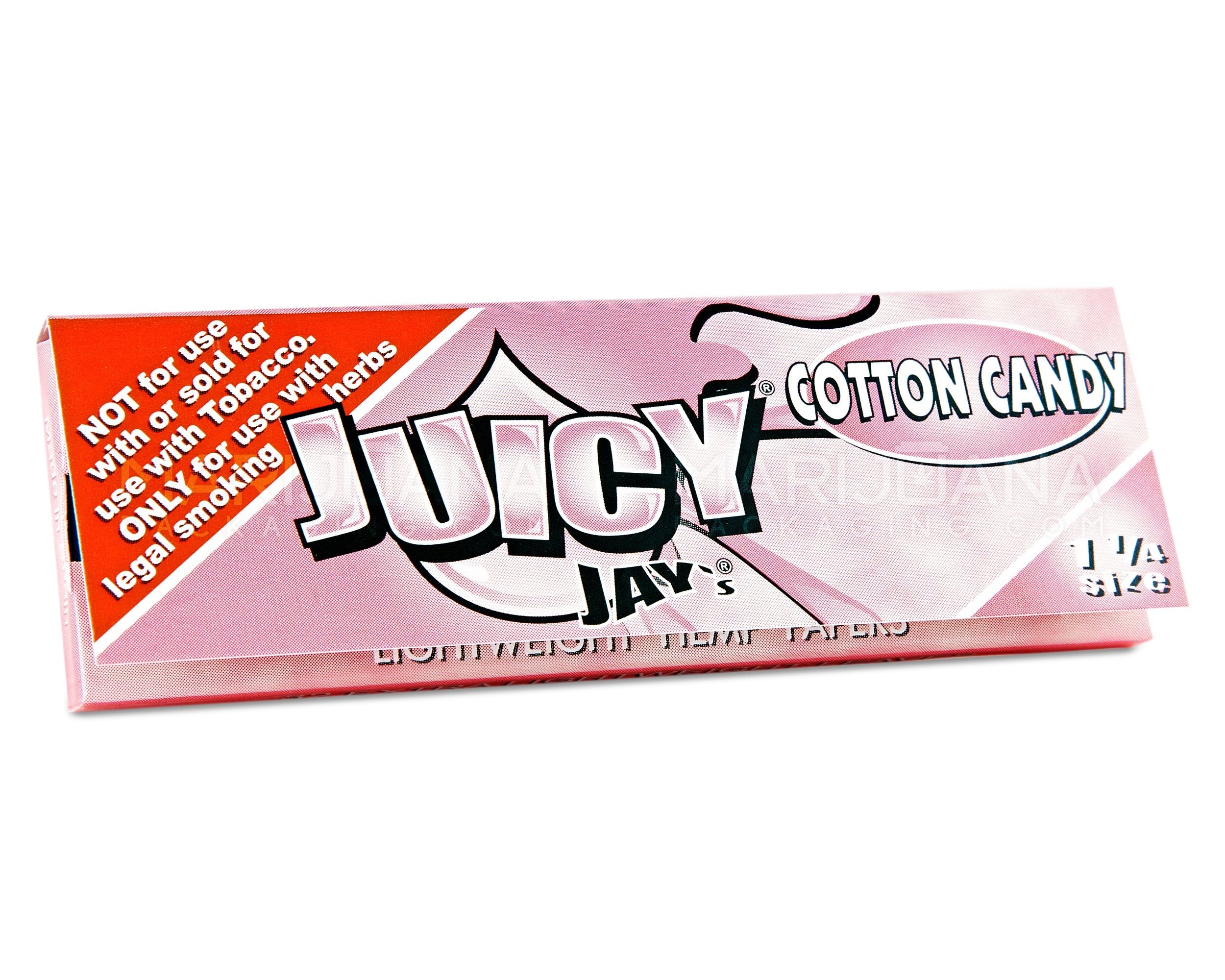 JUICY JAY'S | 'Retail Display' 1 1/4 Size Hemp Rolling Papers | 76mm - Cotton Candy - 24 Count - 2
