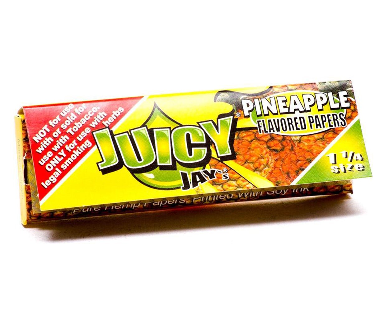 JUICY JAY'S | 'Retail Display' 1 1/4 Size Hemp Rolling Papers | 76mm - Pineapple - 24 Count - 3