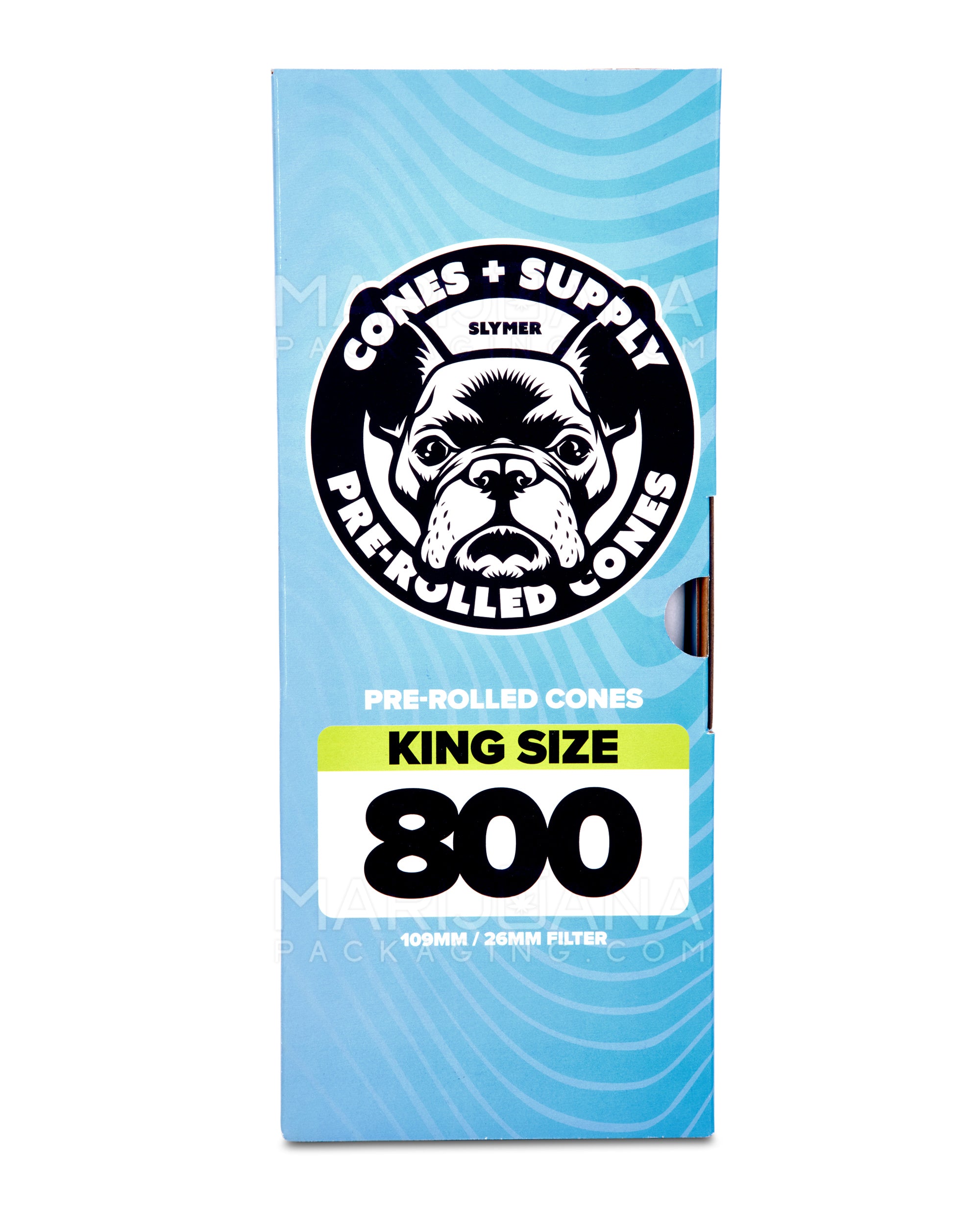 CONES + SUPPLY | King Size Pre-Rolled Cones | 109mm - Classic White Paper - 800 Count - 5