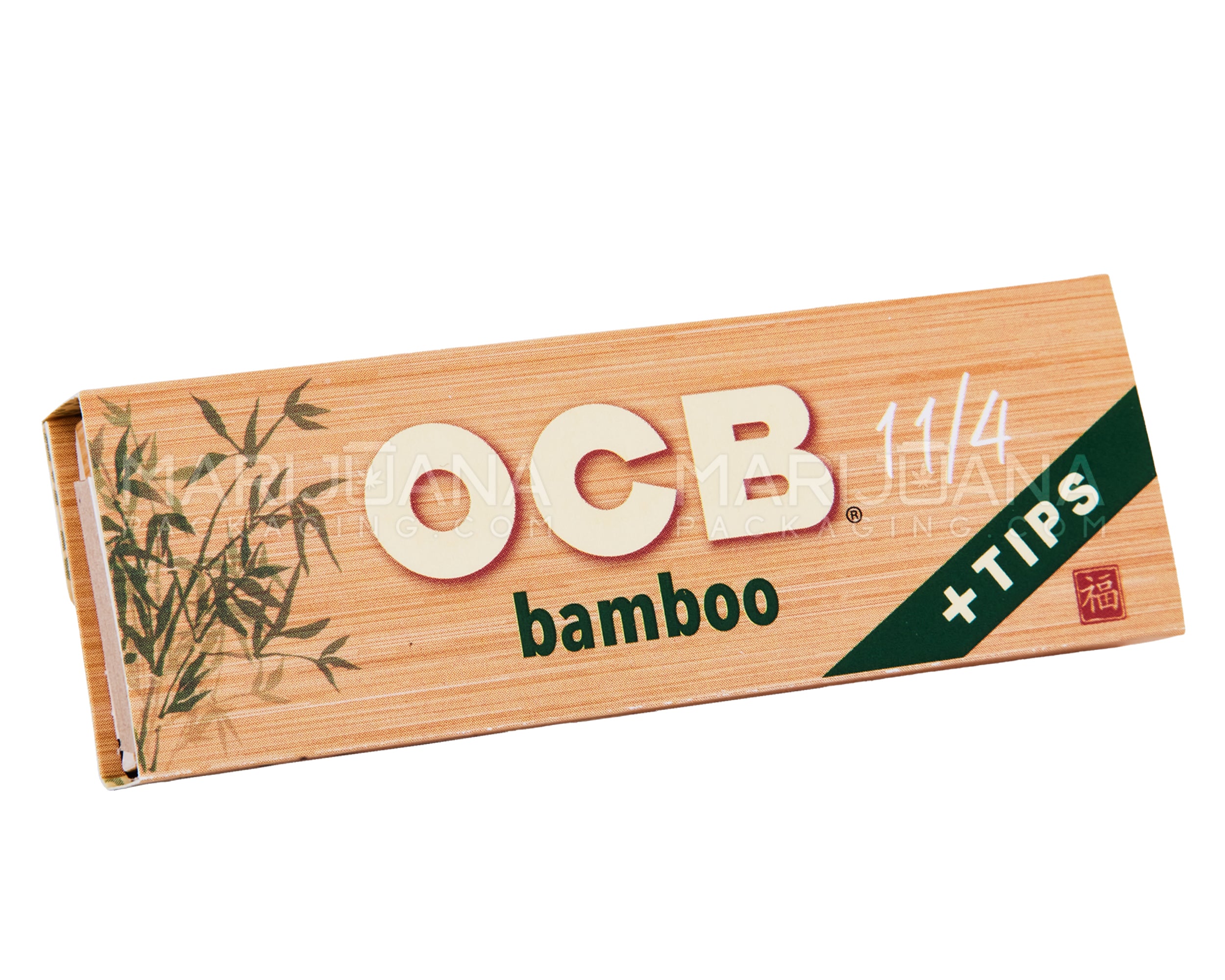 OCB | 'Retail Display' 1 1/4 Size Rolling Papers + Filter Tips | 76mm - Bamboo - 24 Count - 3