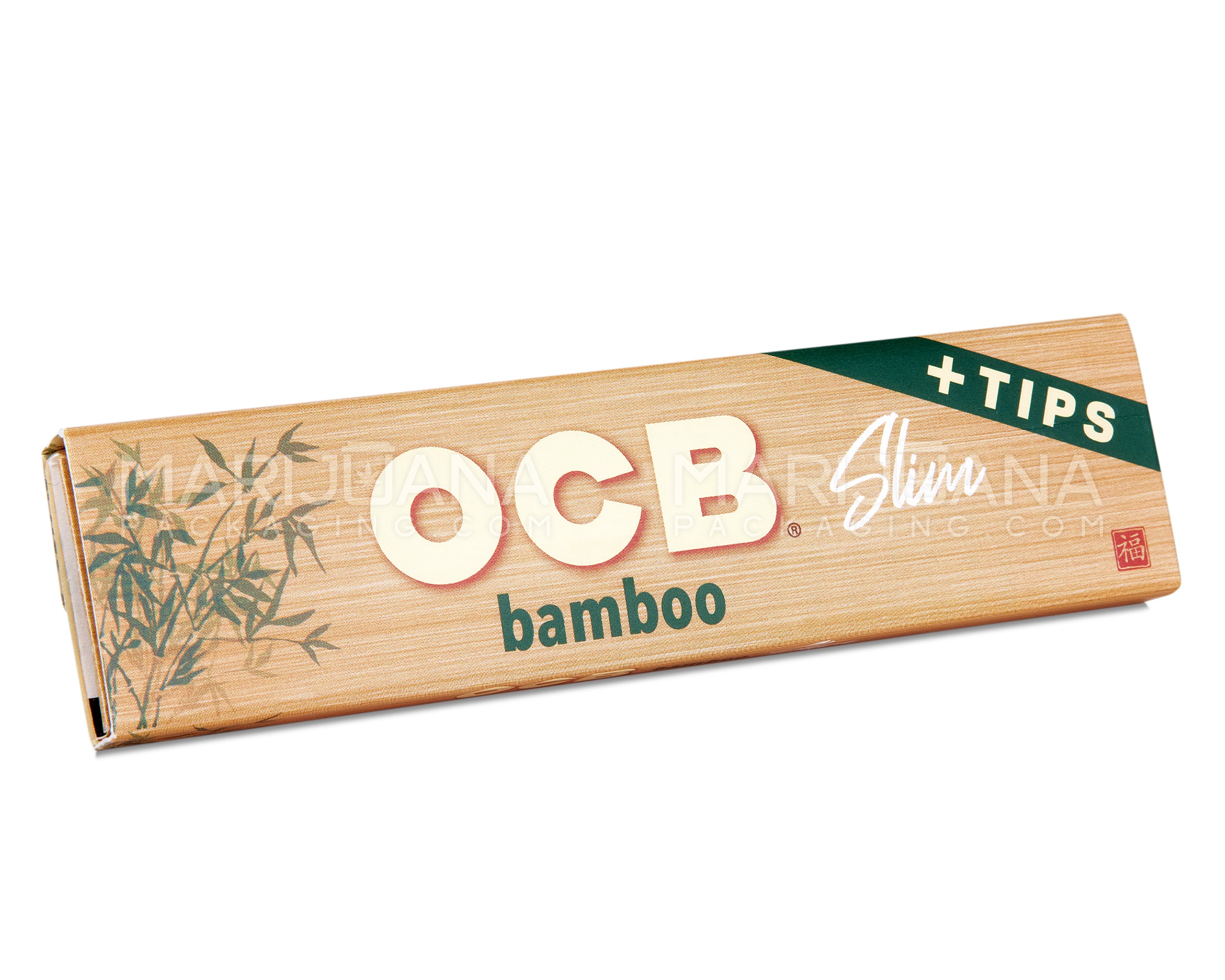 OCB | 'Retail Display' Slim Rolling Papers + Filter Tips | 109mm - Bamboo - 24 Count - 3