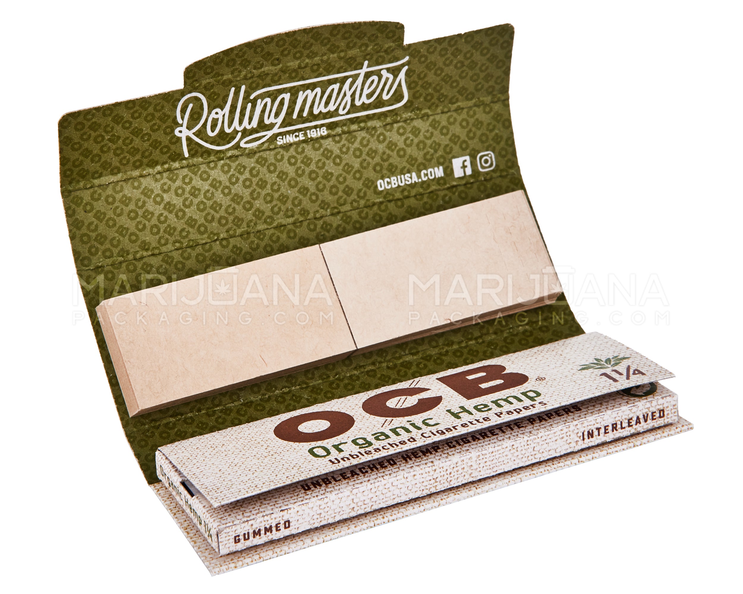 OCB | 'Retail Display' 1 1/4 Size Rolling Papers + Filter Tips | 76mm - Organic Hemp - 24 Count - 4