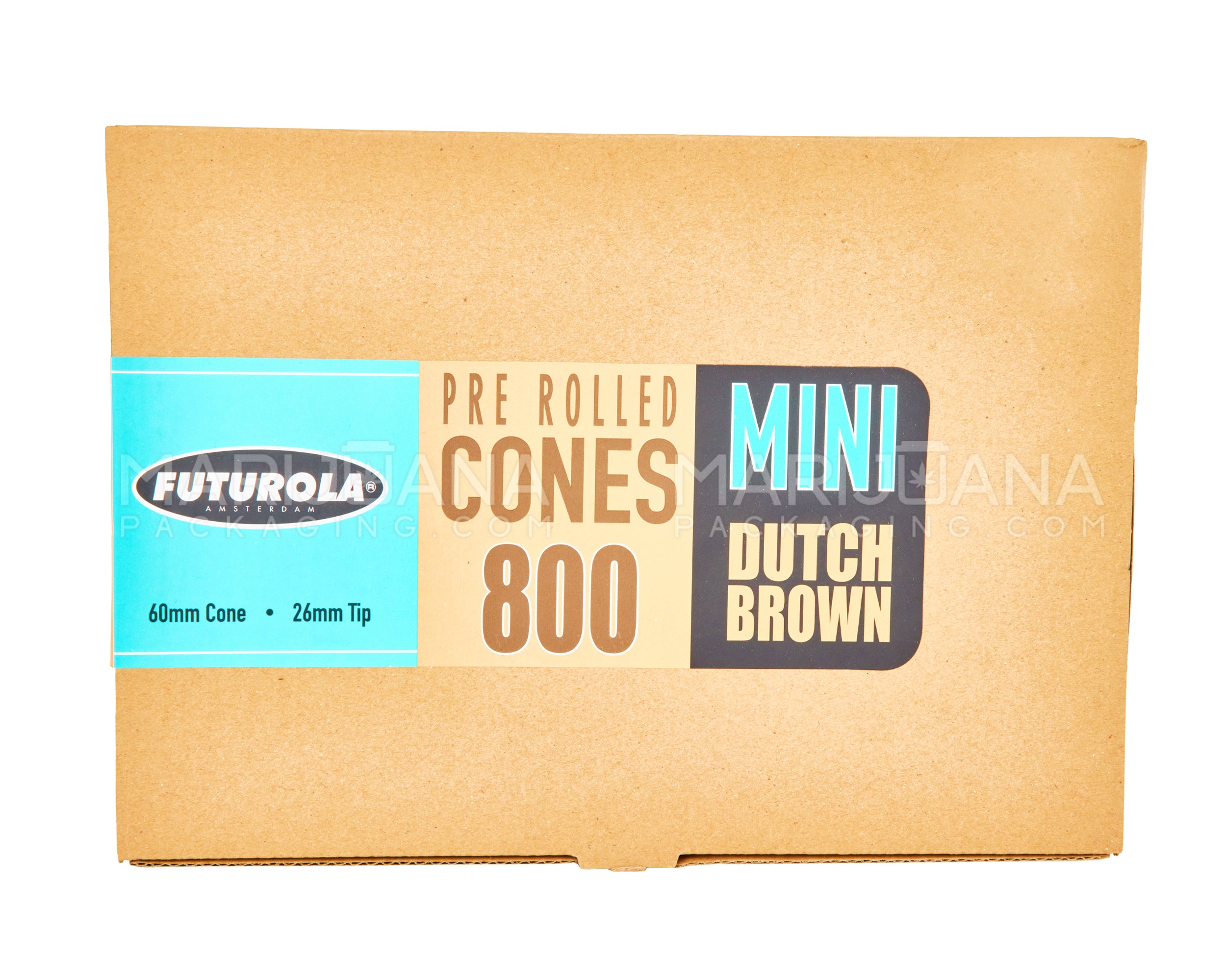 FUTUROLA | Mini Size Pre-Rolled Cones | 60mm - Dutch Brown Paper - 800 Count - 4