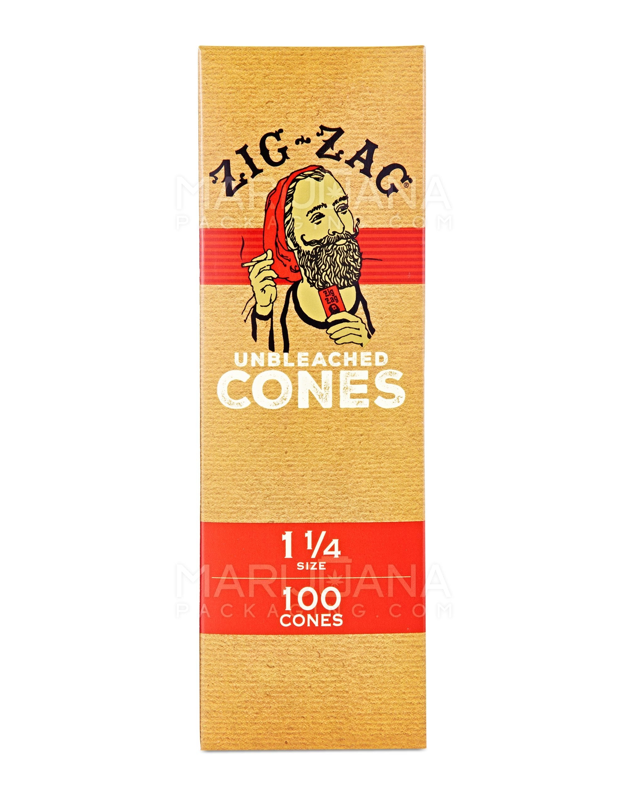 ZIG ZAG | 1 1/4 Size Pre-Rolled Cones | 84mm - Unbleached Paper - 100 Count - 4