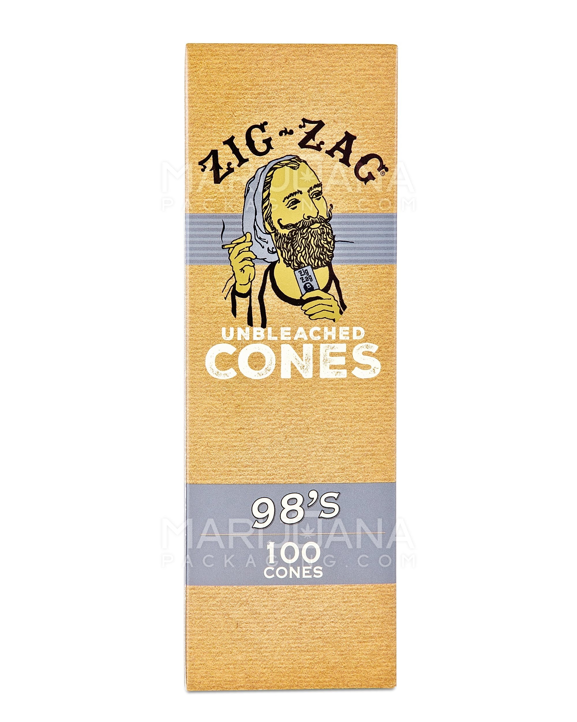 ZIG ZAG | 98 Size Pre-Rolled Cones | 98mm - Unbleached Paper - 100 Count - 4