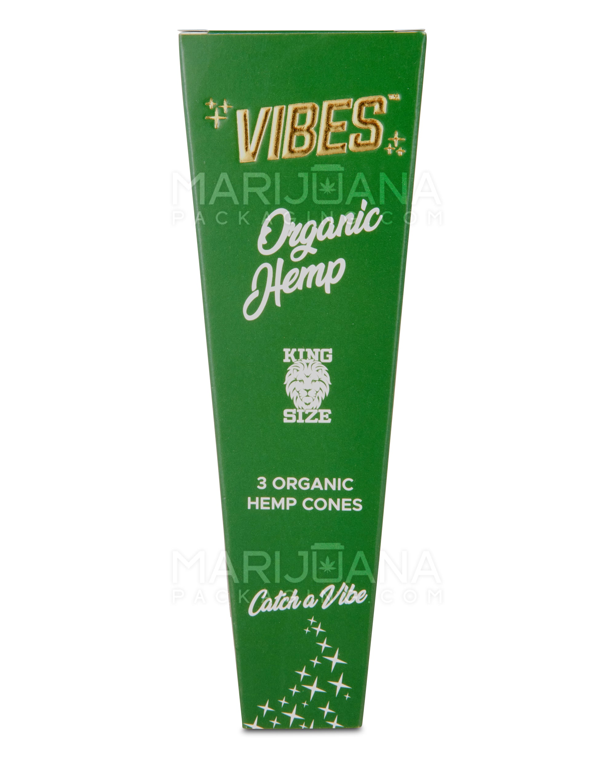 VIBES | 'Retail Display' King Size Organic Hemp Pre-Rolled Cones | 109mm - Hemp Paper - 30 Count - 2