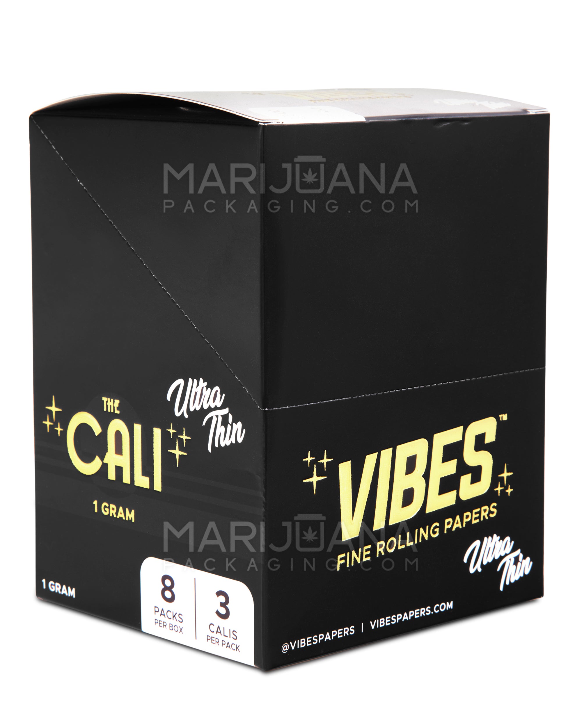 VIBES | 'Retail Display' The Cali 1 Gram Pre-Rolled Cones | 110mm - Ultra Thin Paper - 24 Count - 6