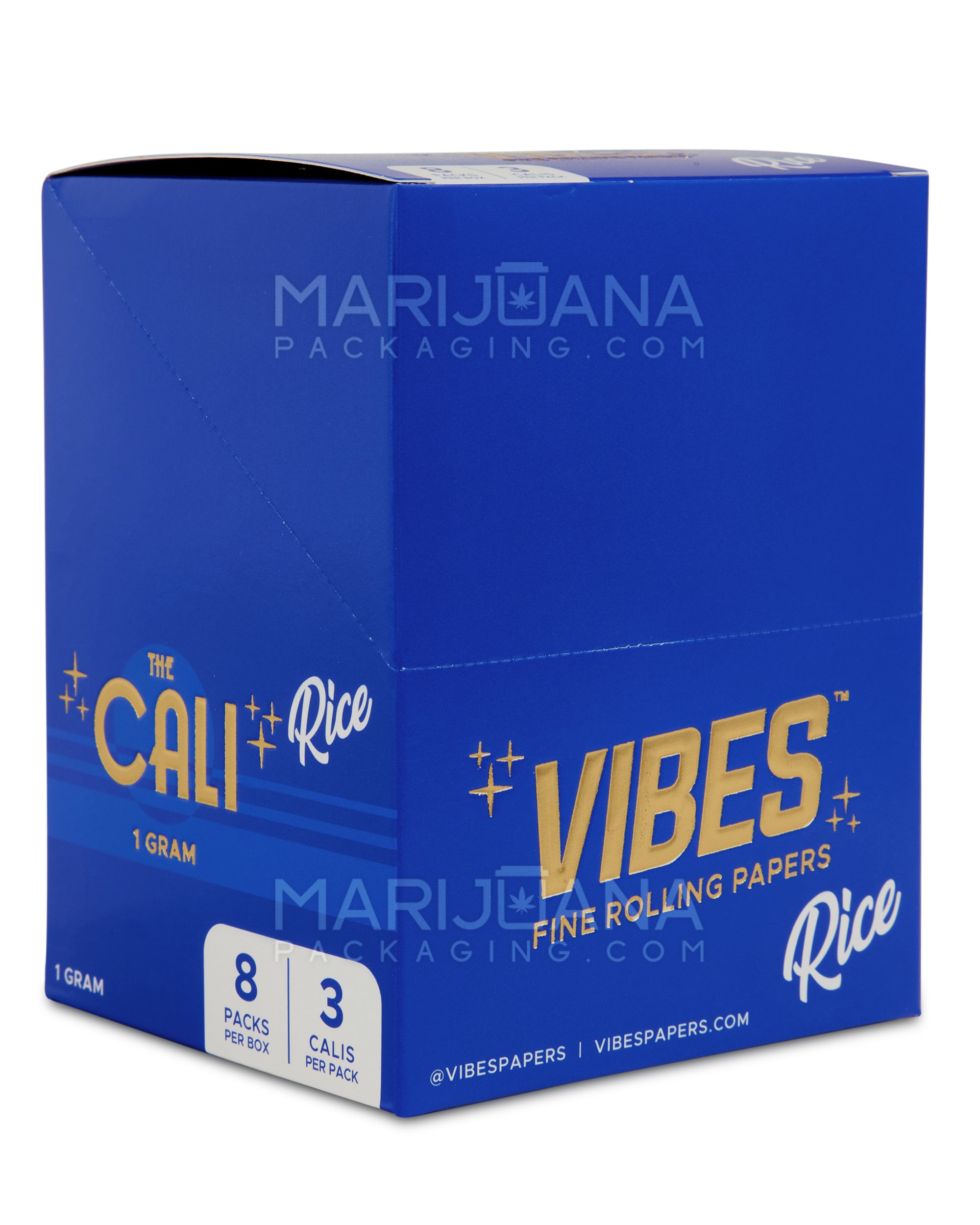 VIBES | 'Retail Display' The Cali 1 Gram Pre-Rolled Cones | 110mm - Rice Paper - 24 Count - 6