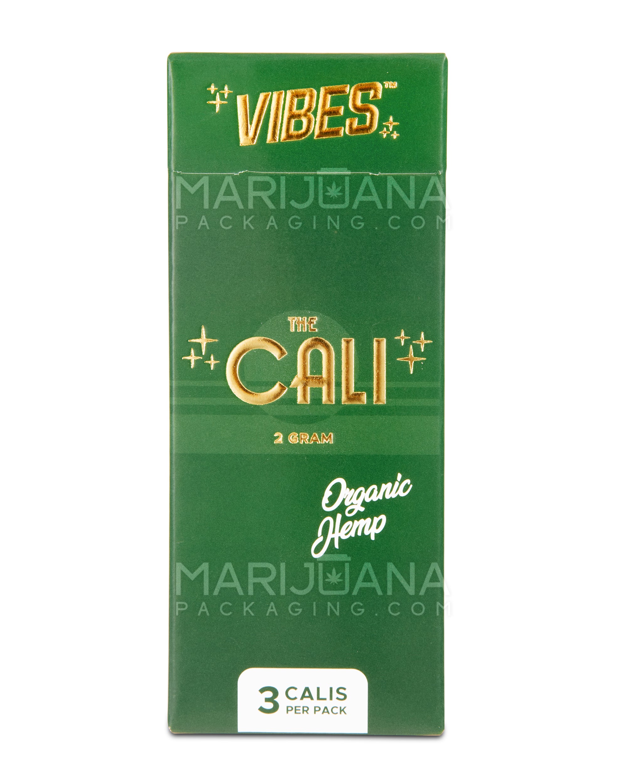 VIBES | 'Retail Display' The Cali 2 Gram Organic Pre-Rolled Cones | 110mm - Hemp Paper - 24 Count - 2