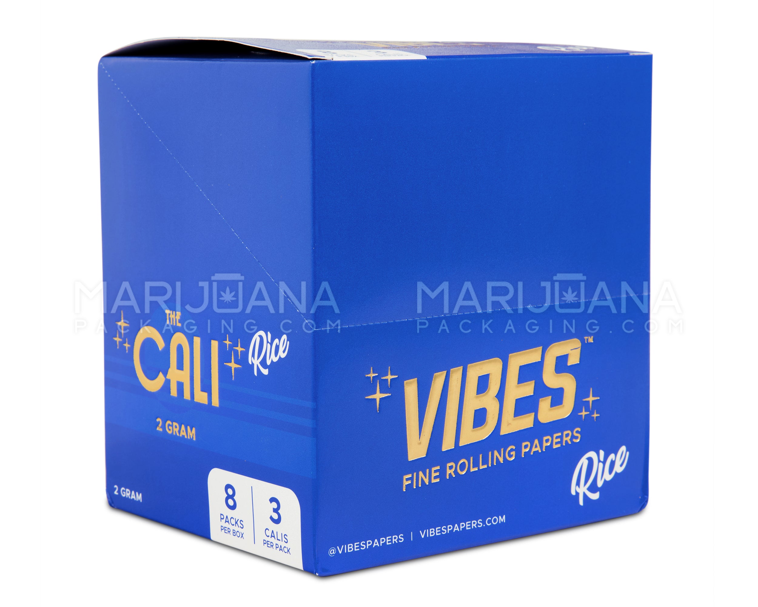 VIBES | 'Retail Display' The Cali 2 Gram Pre-Rolled Cones | 110mm - Rice Paper - 24 Count - 6