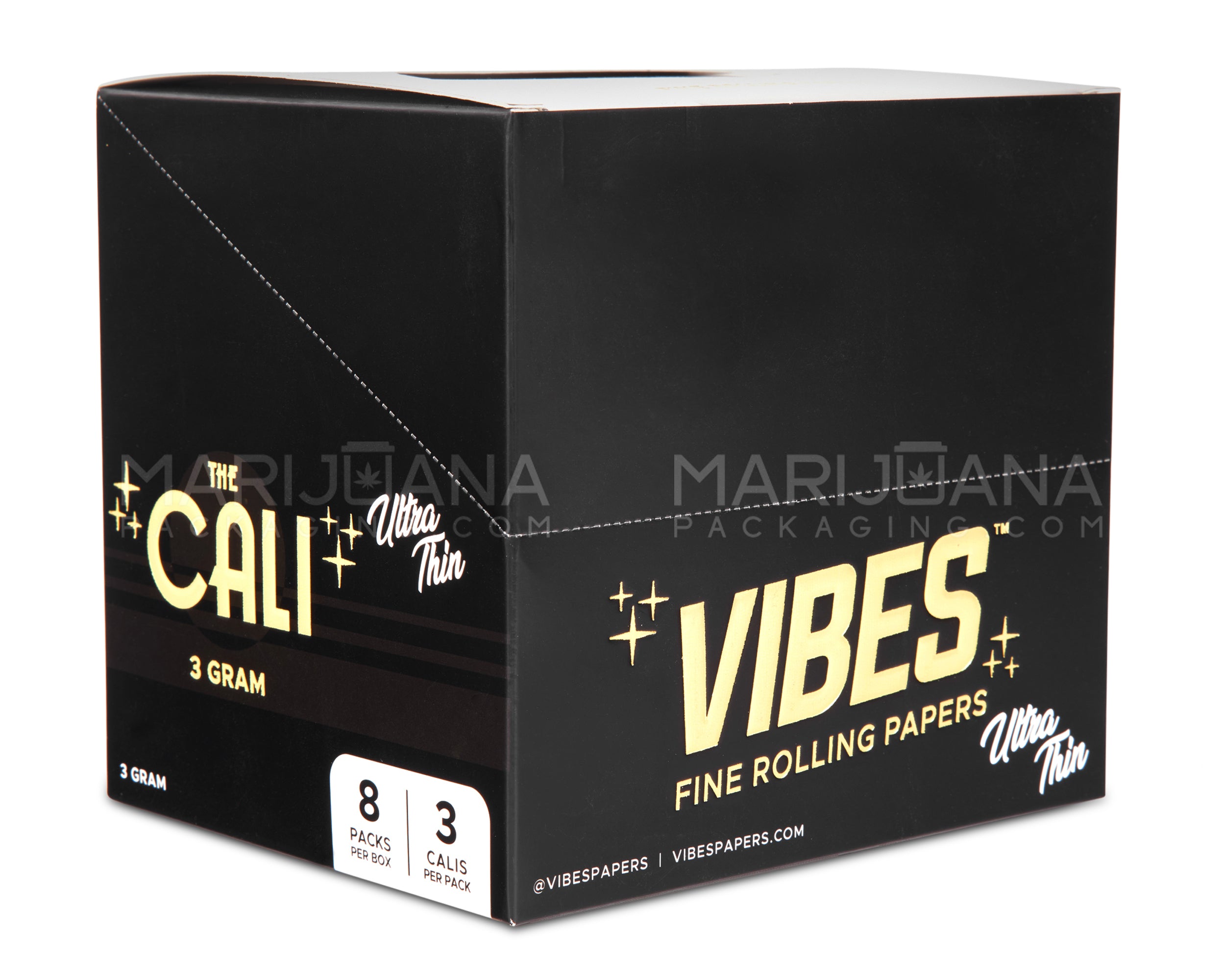 VIBES | 'Retail Display' The Cali 3 Gram Pre-Rolled Cones | 110mm - Ultra Thin Paper - 24 Count - 5