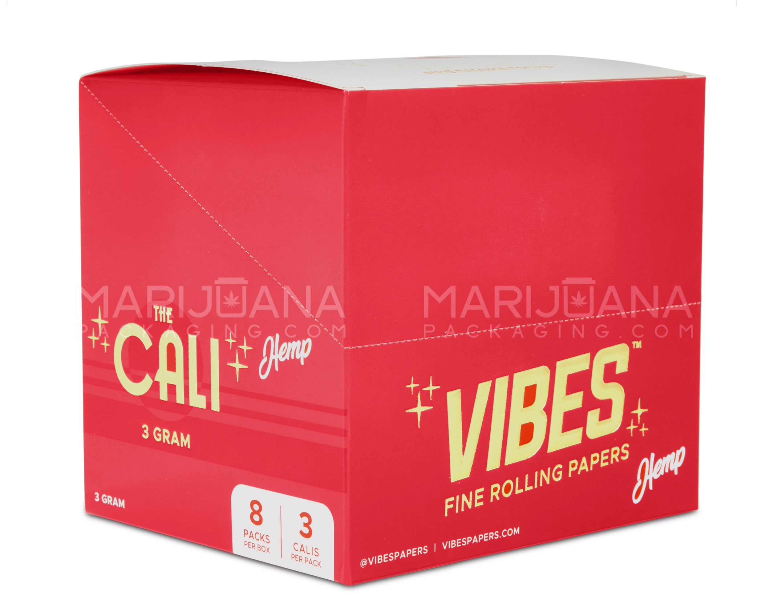 VIBES | 'Retail Display' The Cali 3 Gram Pre-Rolled Cones | 110mm - Hemp Paper - 24 Count - 7