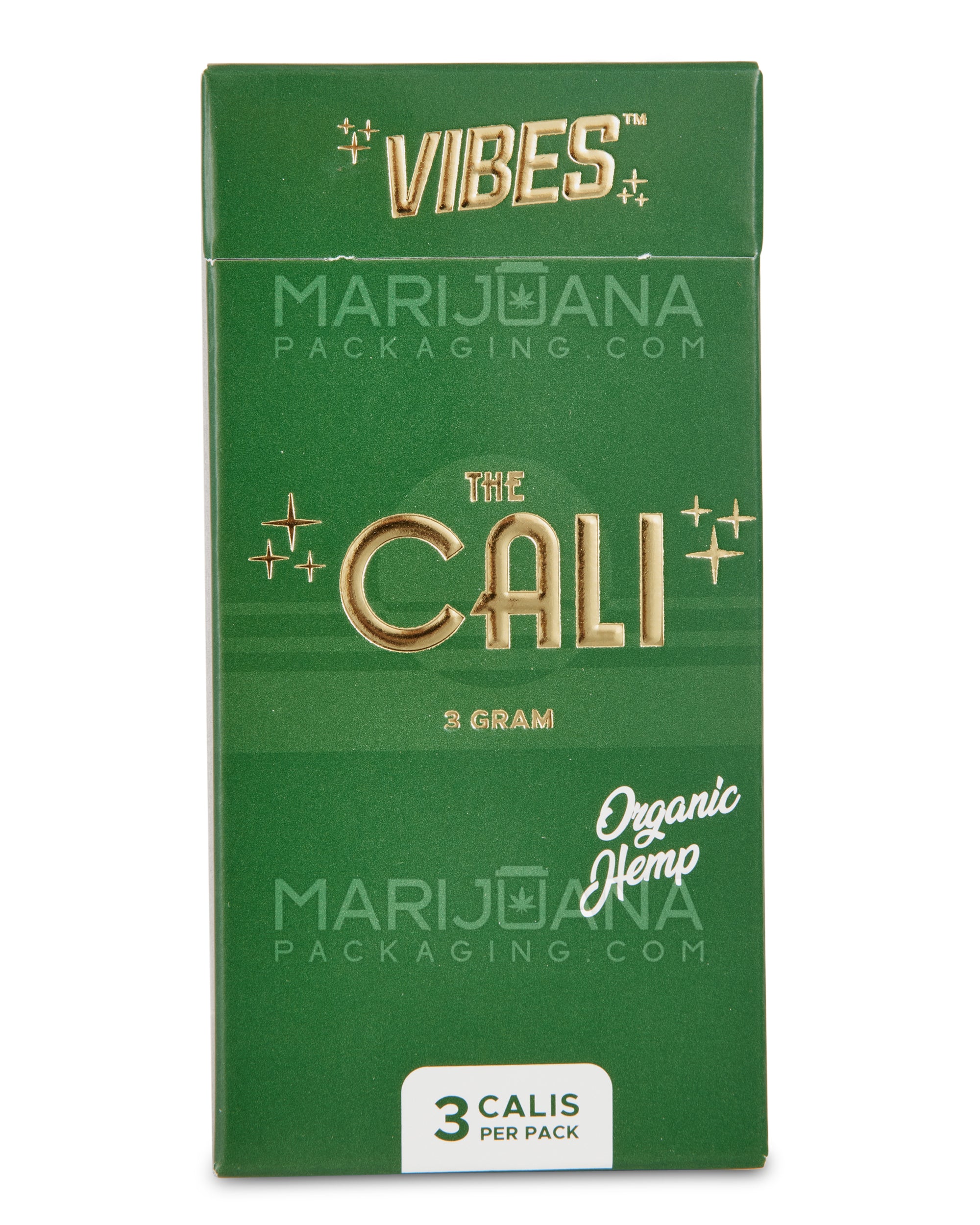 VIBES | 'Retail Display' The Cali 3 Gram Organic Pre-Rolled Cones | 110mm - Hemp Paper - 24 Count - 3