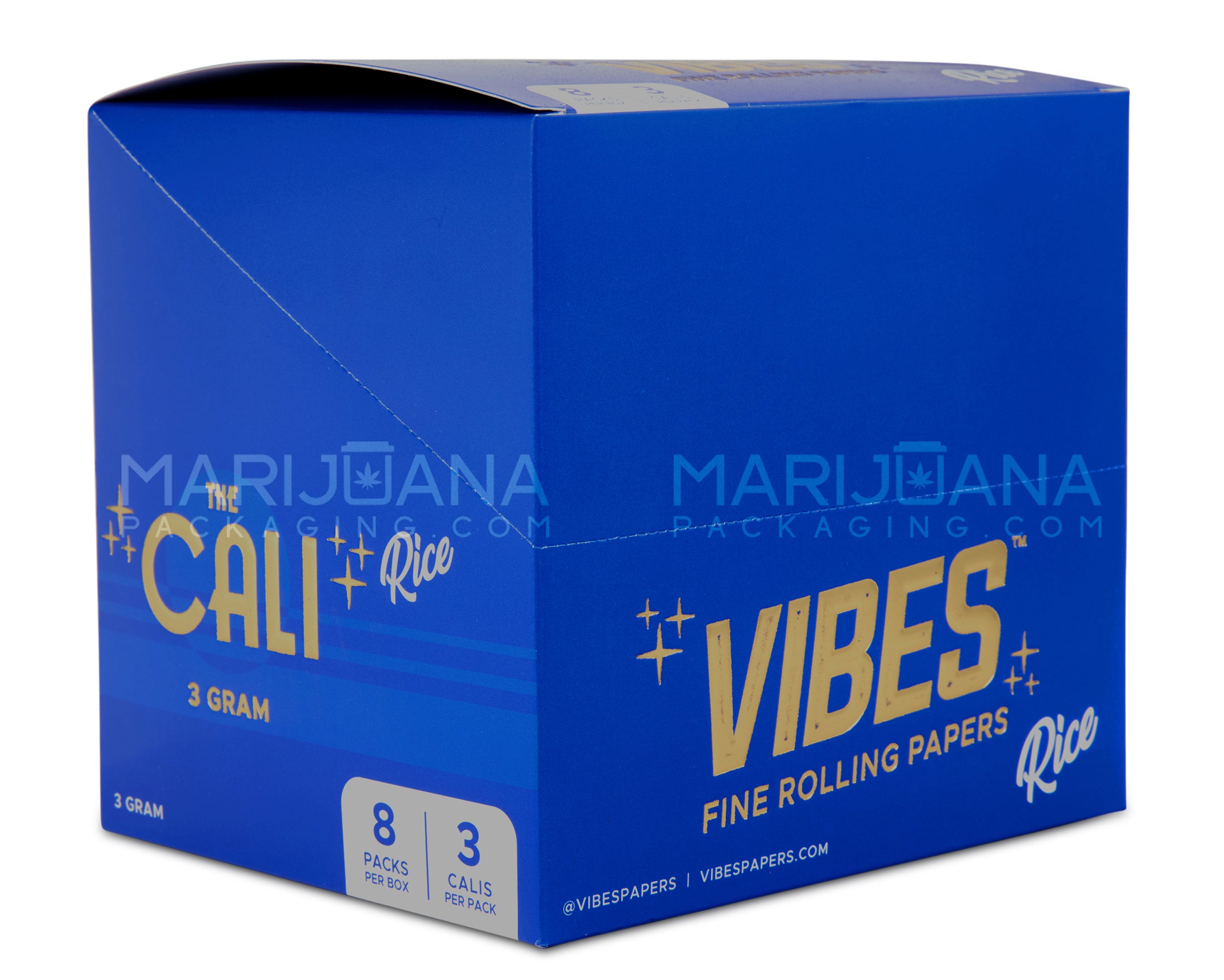 VIBES | 'Retail Display' The Cali 3 Gram Pre-Rolled Cones | 110mm - Rice Paper - 24 Count - 5