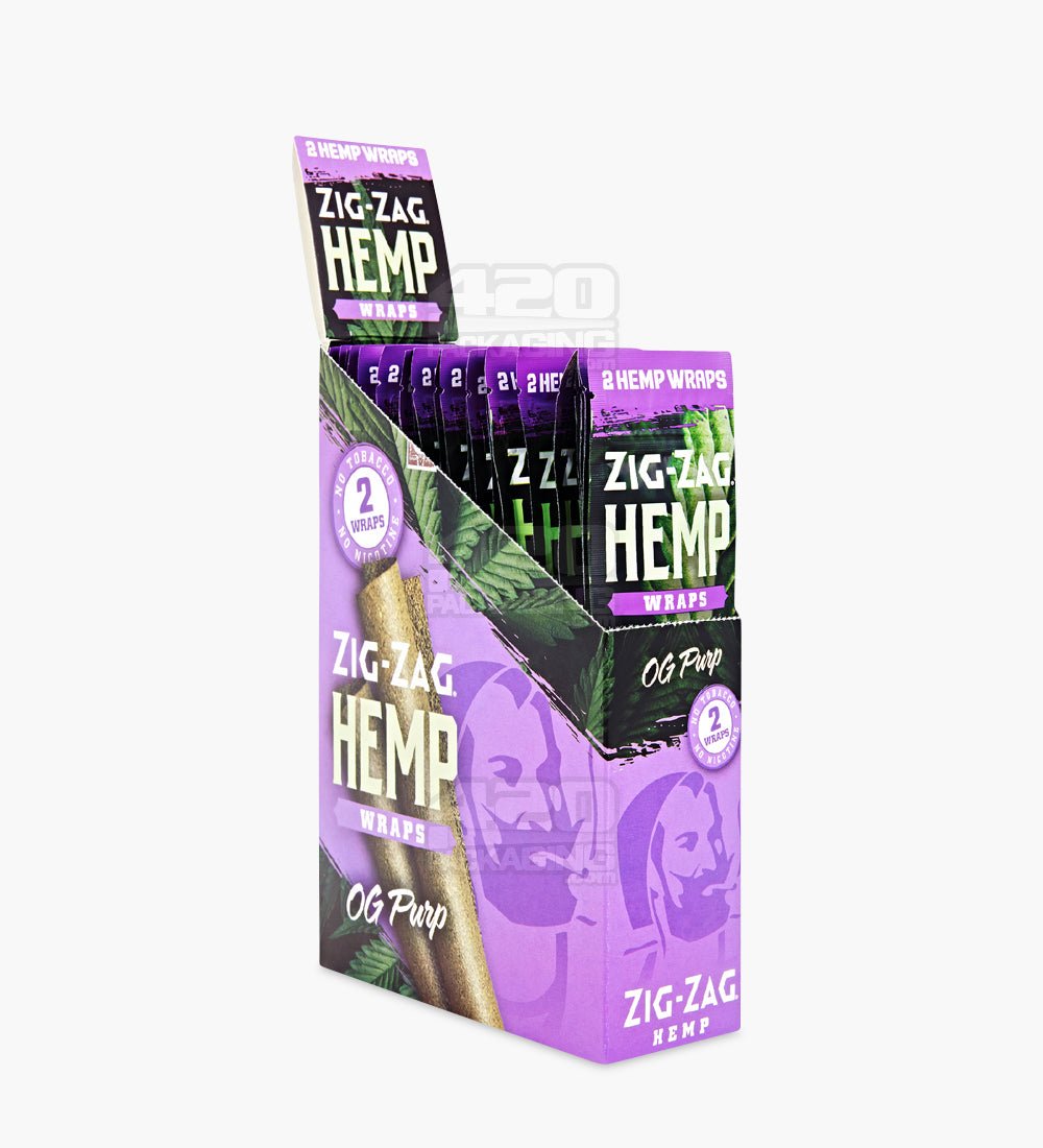 Zig Zag OG Purp Flavor Natural Hemp Wraps 25/Box - 1