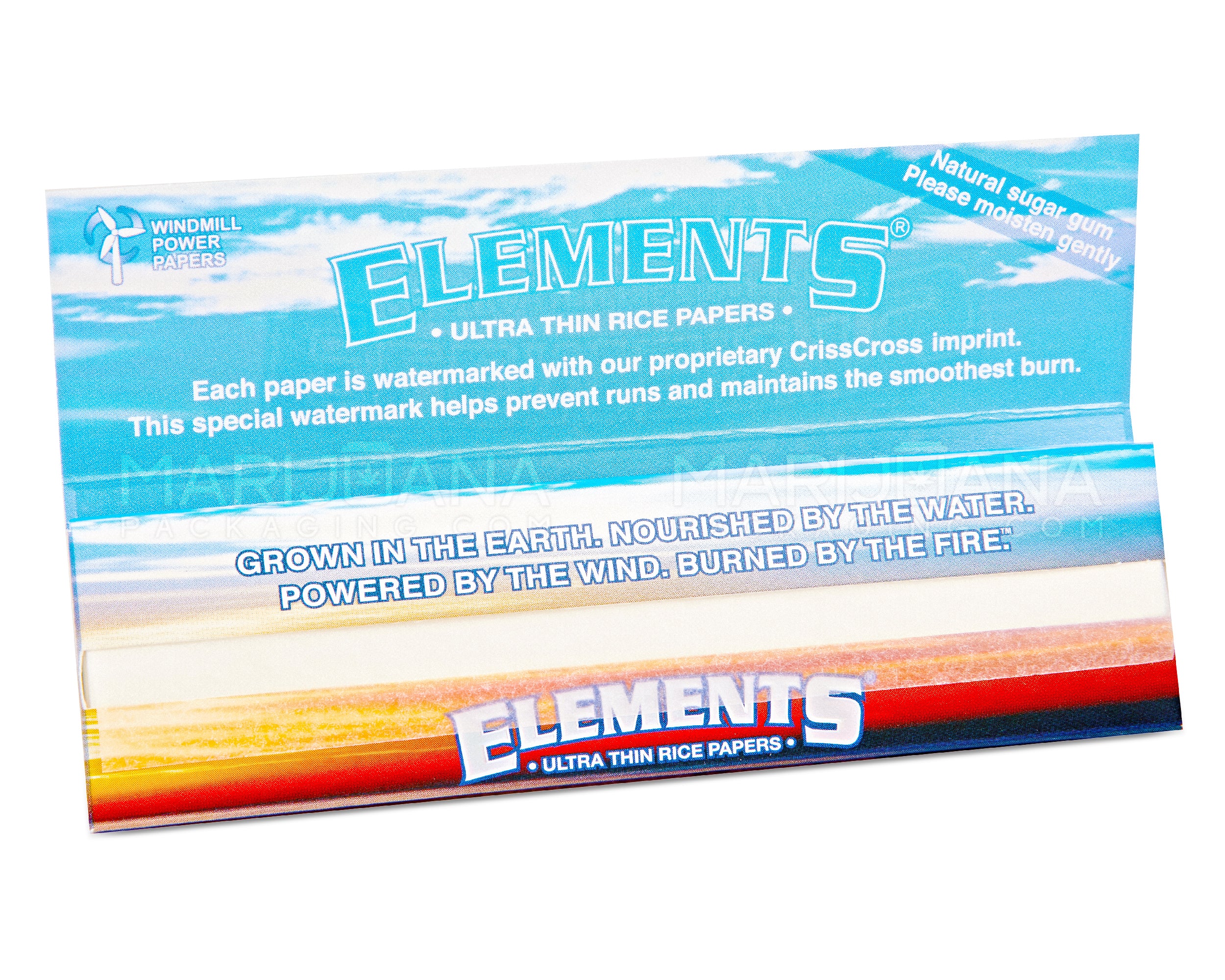 ELEMENTS | 'Retail Display' King Size Ultra Thin Rolling Papers | 110mm - Rice Paper - 50 Count - 4