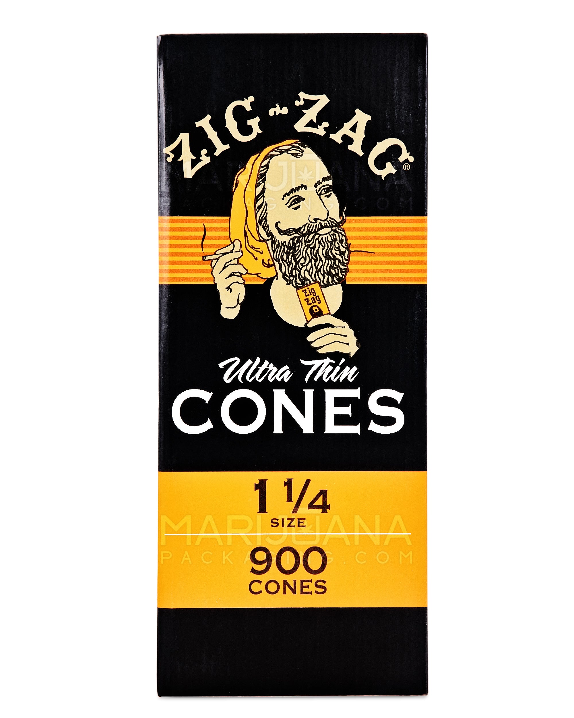 ZIG ZAG | 1 1/4 Size Pre-Rolled Cones | 84mm - Ultra Thin Paper - 900 Count - 2