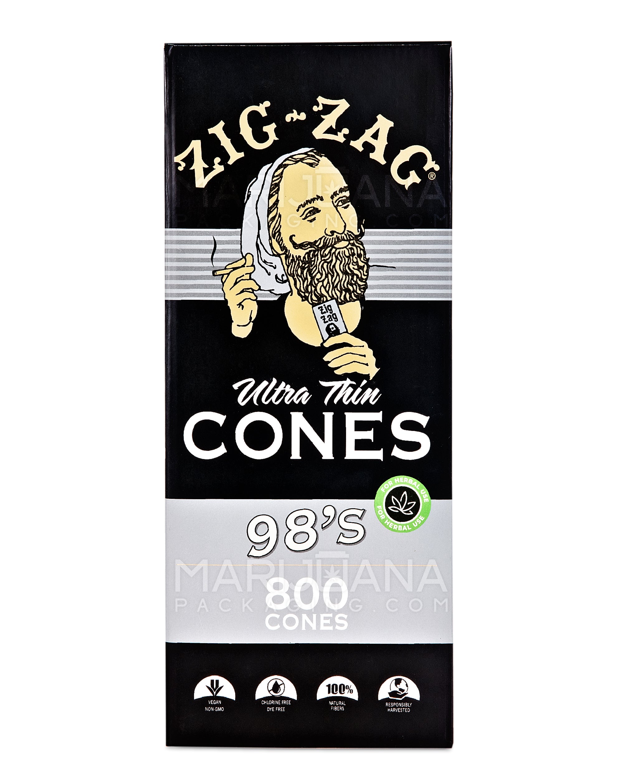 ZIG ZAG | 98 Size Pre-Rolled Cones | 98mm - Ultra Thin Paper - 800 Count - 4