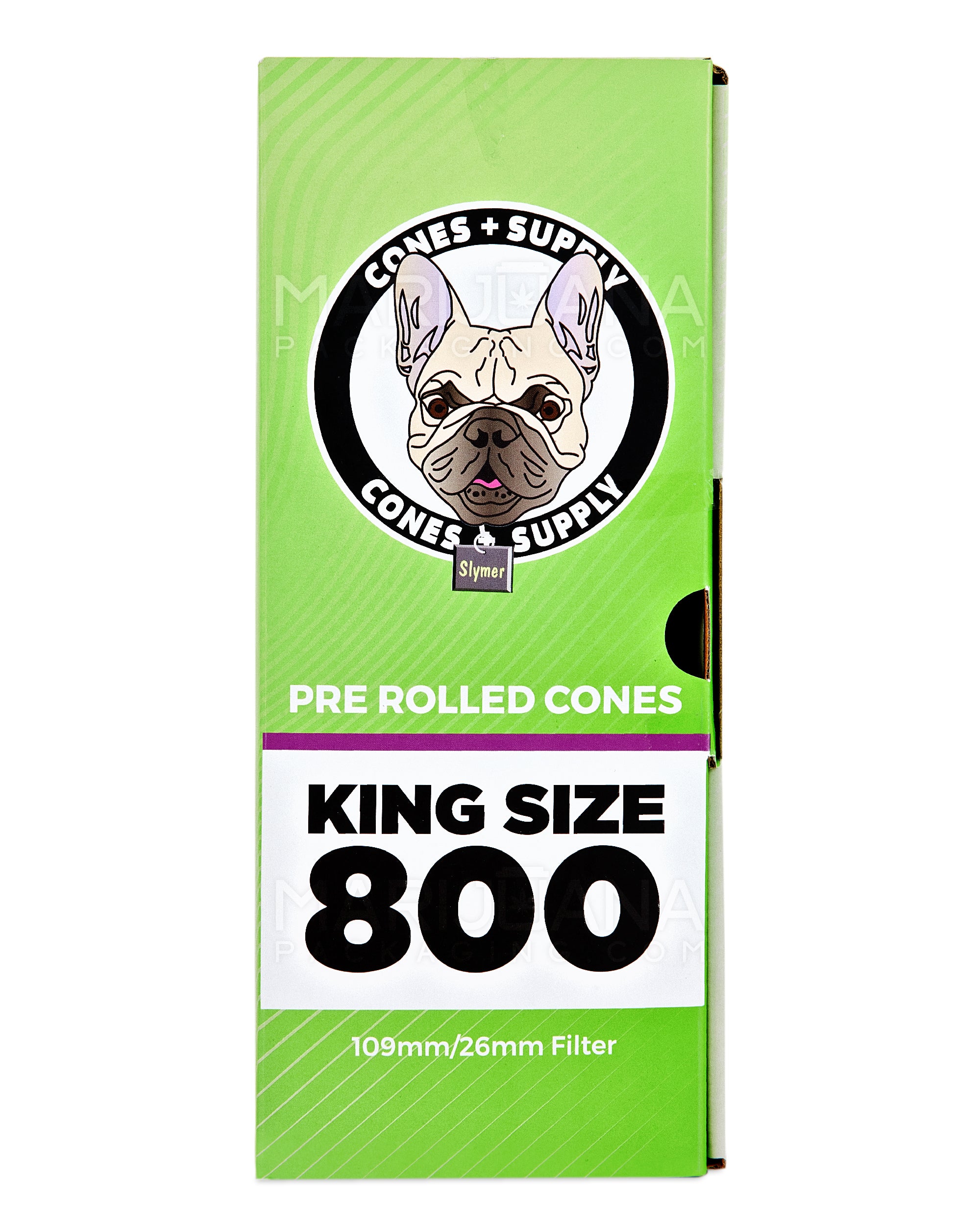CONES + SUPPLY | King Size Pre-Rolled Organic Hemp Cones | 109mm - Hemp Paper - 800 Count - 5