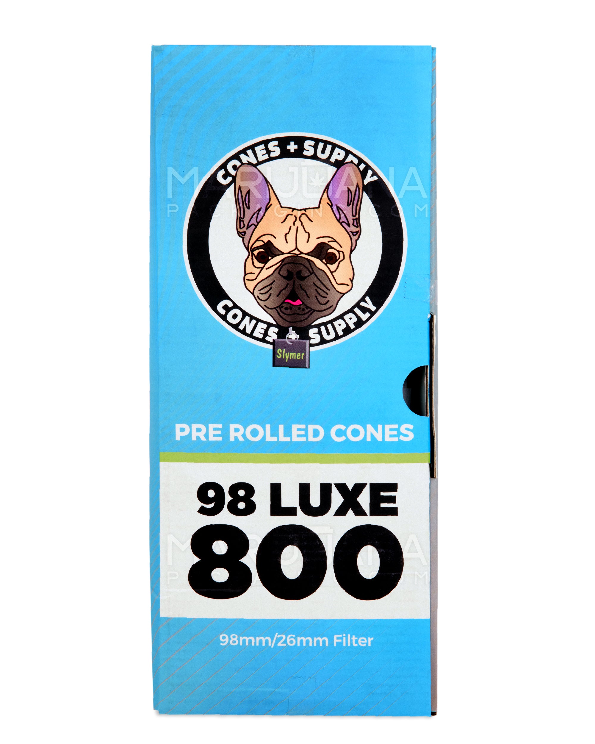 CONES + SUPPLY | 98 Luxe Pre-Rolled Cones | 98mm - Classic White Paper - 800 Count - 5