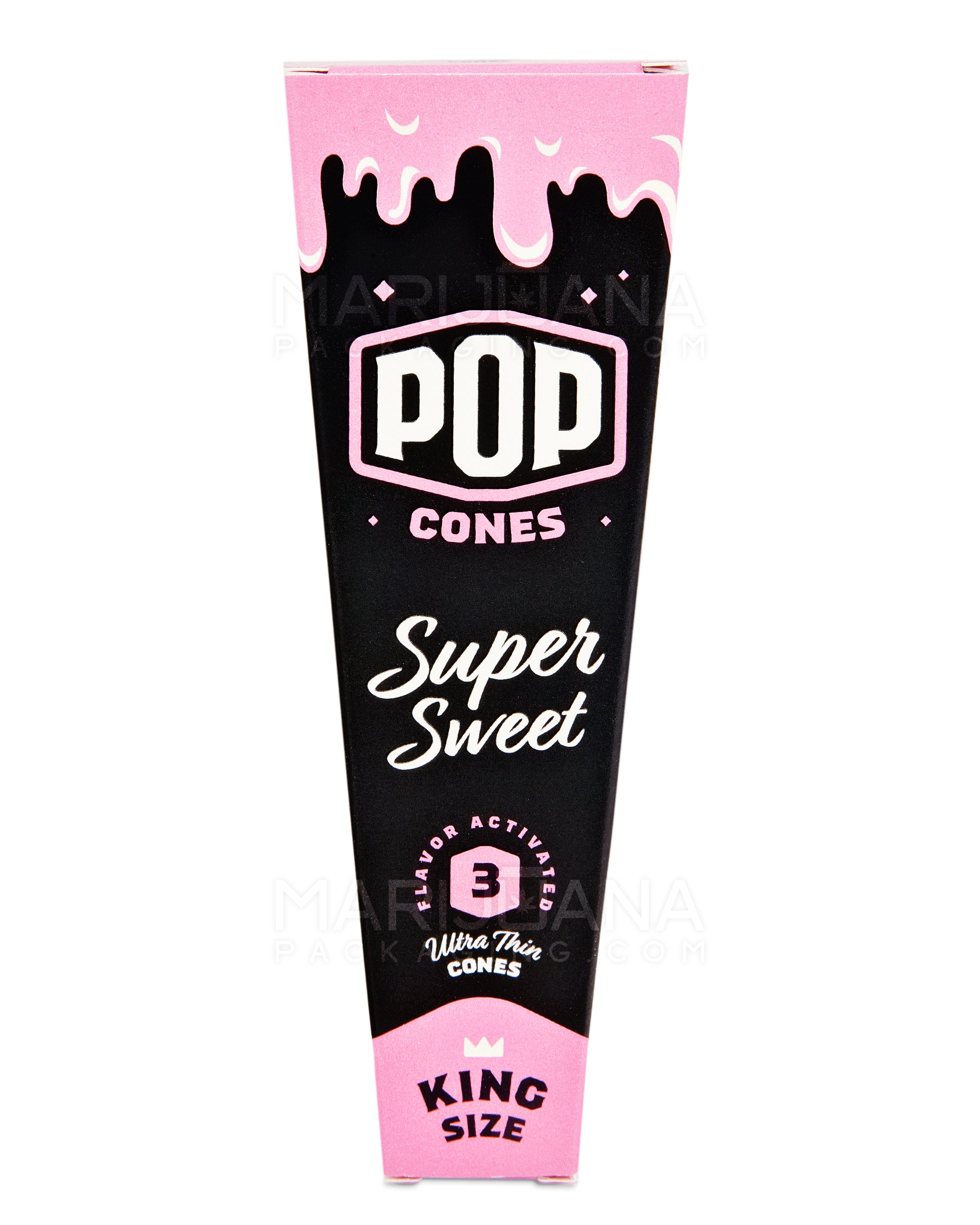 POP CONES | 'Retail Display' King Size Pre-Rolled Cones | 109mm - Super Sweet - 24 Count - 2