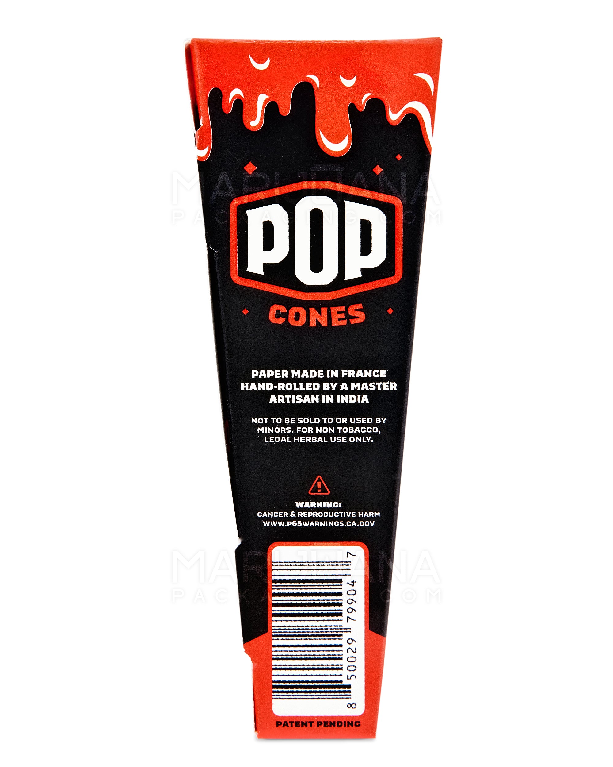 POP CONES | 'Retail Display' King Size Pre-Rolled Cones | 109mm - Strawberry Jam - 24 Count - 3