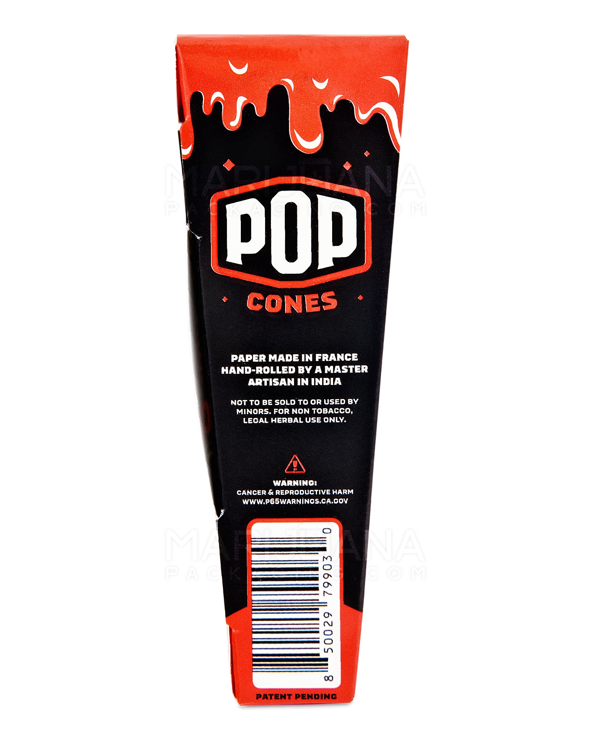 POP CONES | 'Retail Display' 1 1/4 Size Pre-Rolled Cones | 84mm - Strawberry Jam - 24 Count - 3