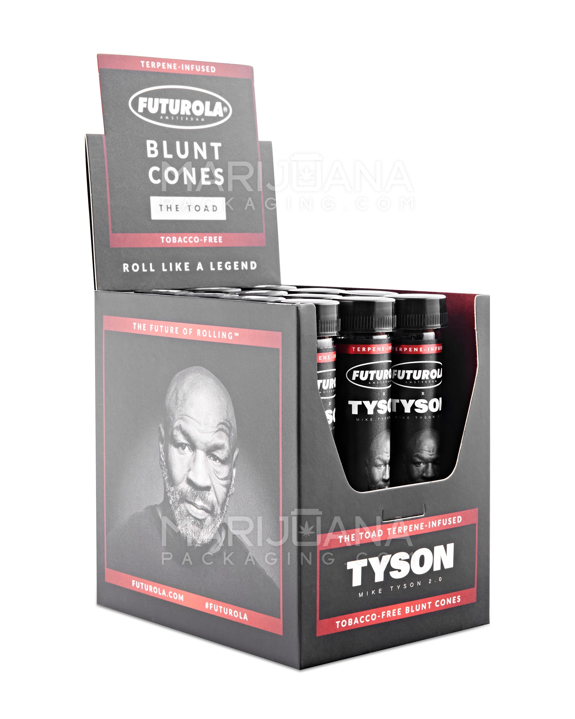 FUTUROLA | 'Retail Display' Tyson Ranch 2.0 "The Toad" King Size Terpene Infused Pre-Rolled Blunt Cones | 109mm - Blunt Paper - 12 Count