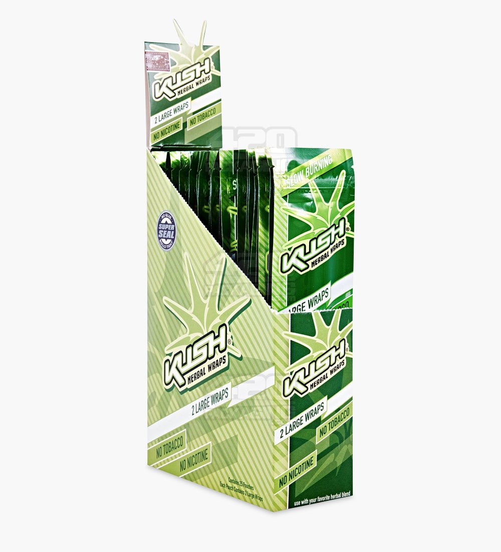 Kush Original Super Seal Herbal Hemp Wraps 25/Box - 1