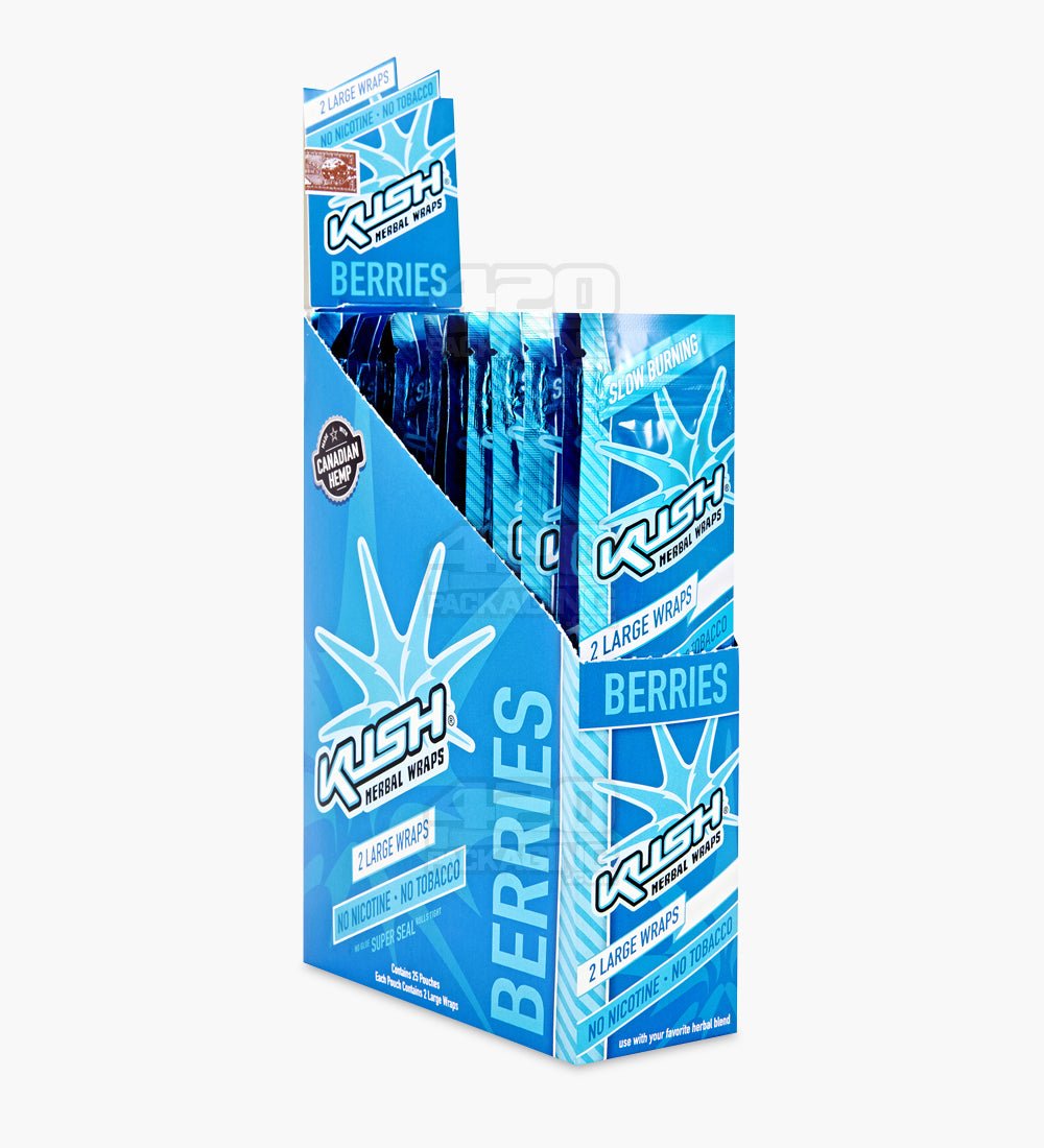 Kush Berries Super Seal Herbal Hemp Wraps 25/Box - 1