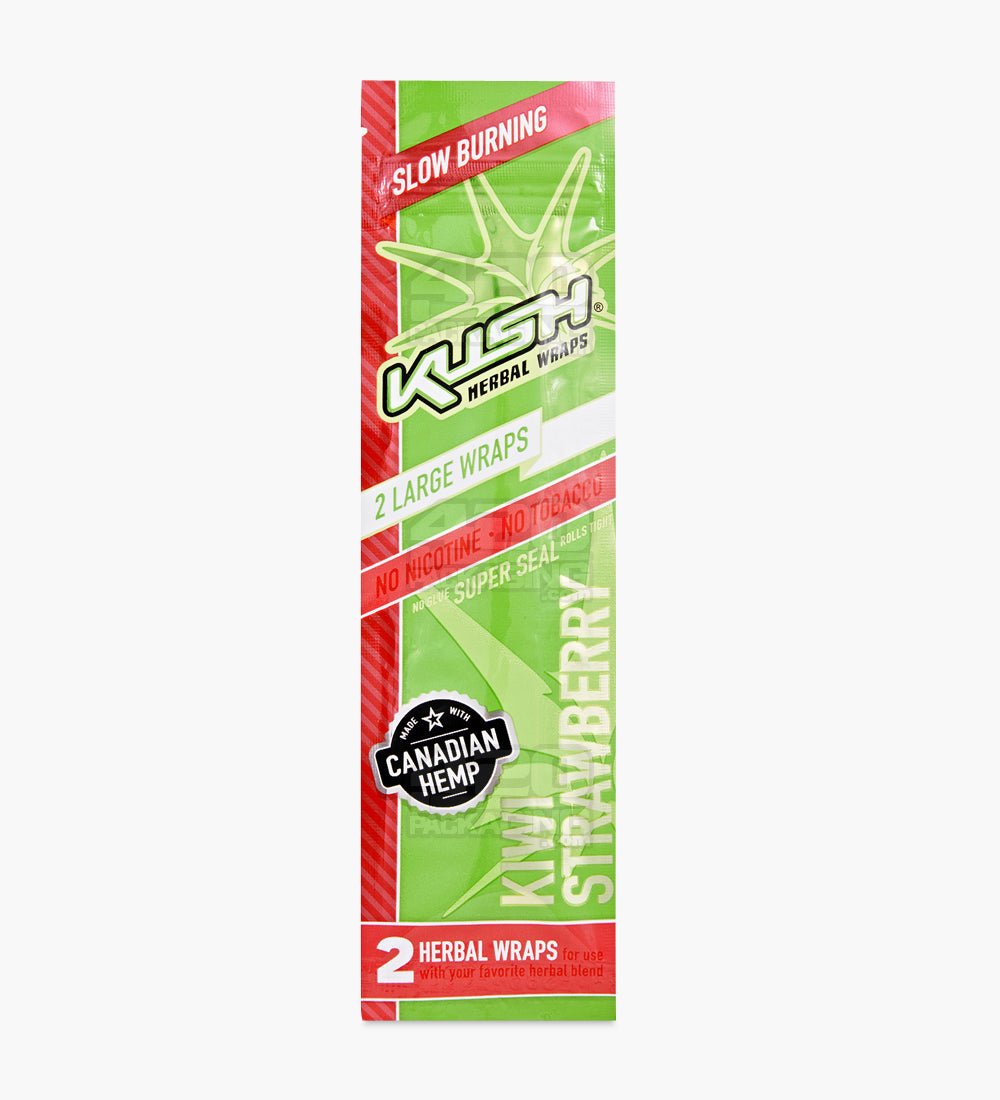 Kush Kiwi Strawberry Super Seal Herbal Hemp Wraps 25/Box - 2