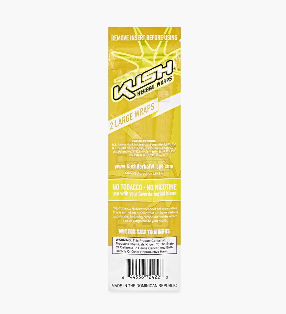 Kush Lemonade Super Seal Herbal Hemp Wraps 25/Box - 3