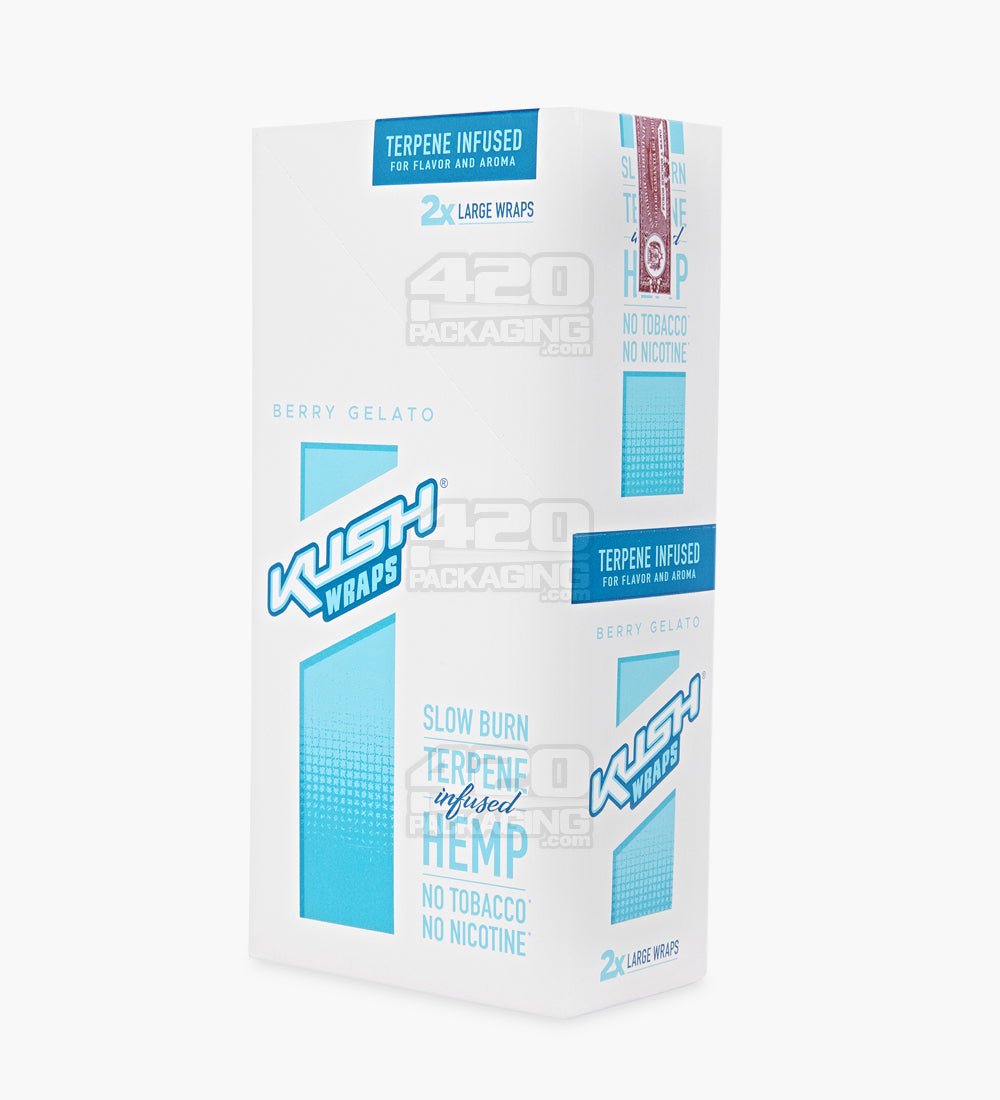 Kush Berry Gelato Terpene Infused Herbal Hemp Wraps 15/Box - 4