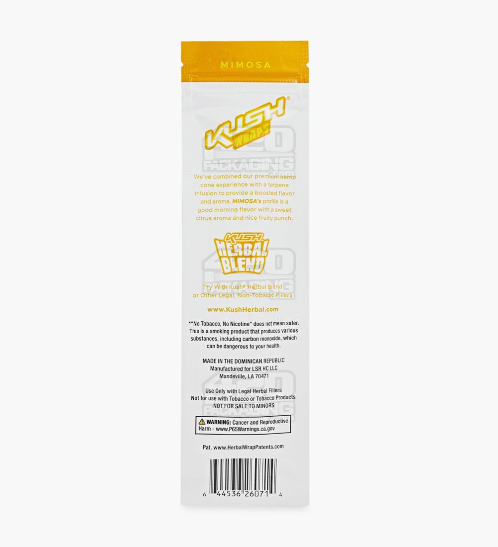 Kush Mimosa Terpene Infused Herbal Hemp Wraps 15/Box - 3