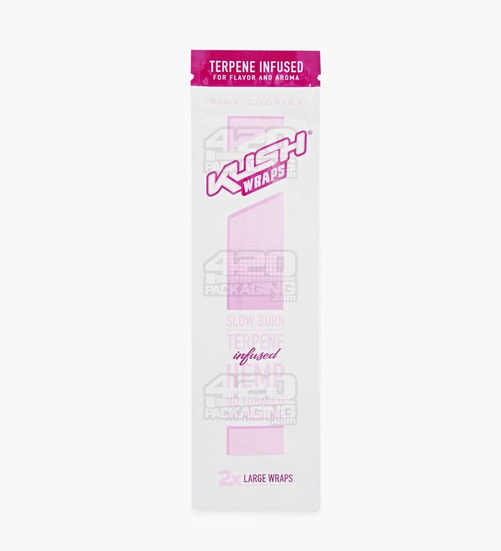 Kush Pink Cookies Terpene Infused Herbal Hemp Wraps 15/Box - 2