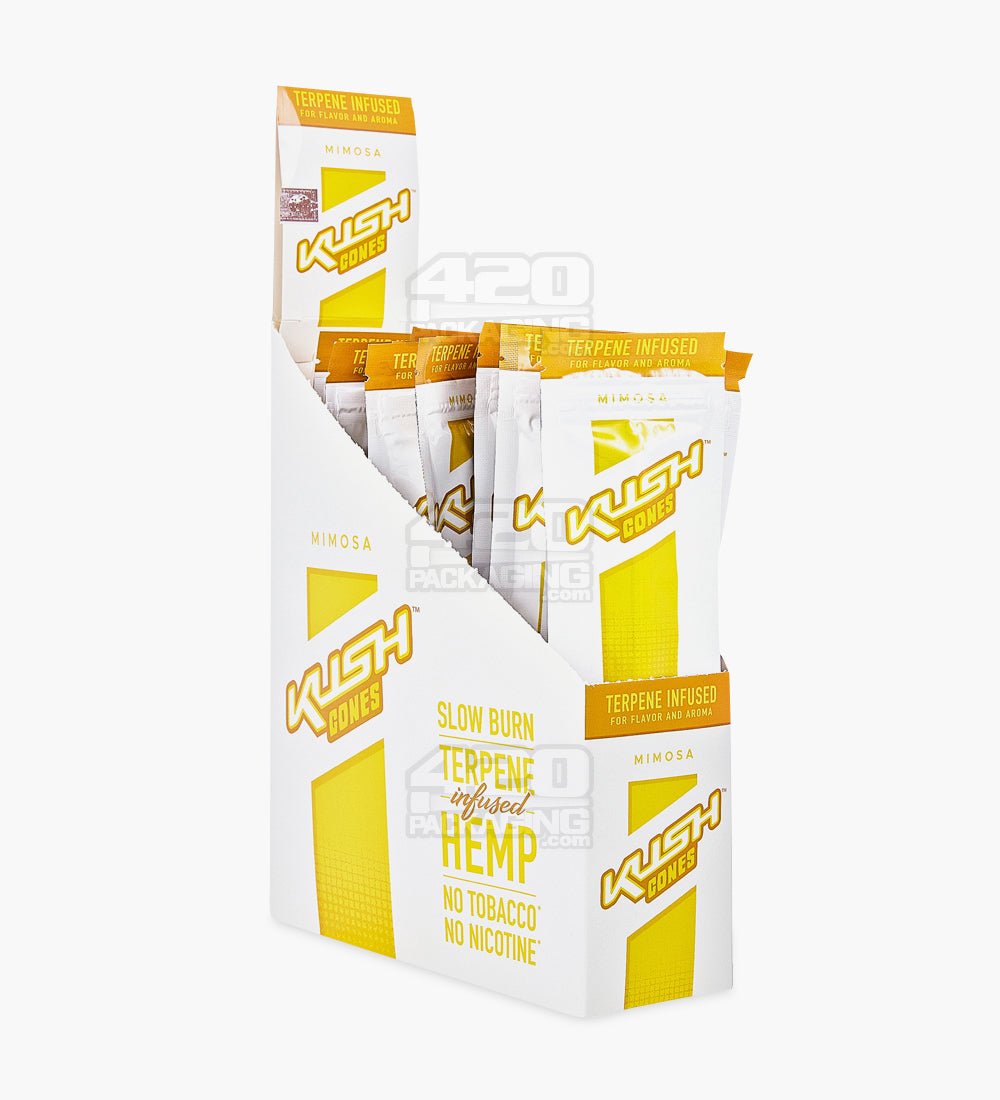 Kush Mimosa Terpene Infused Herbal Hemp Conical Wraps 12/Box - 1