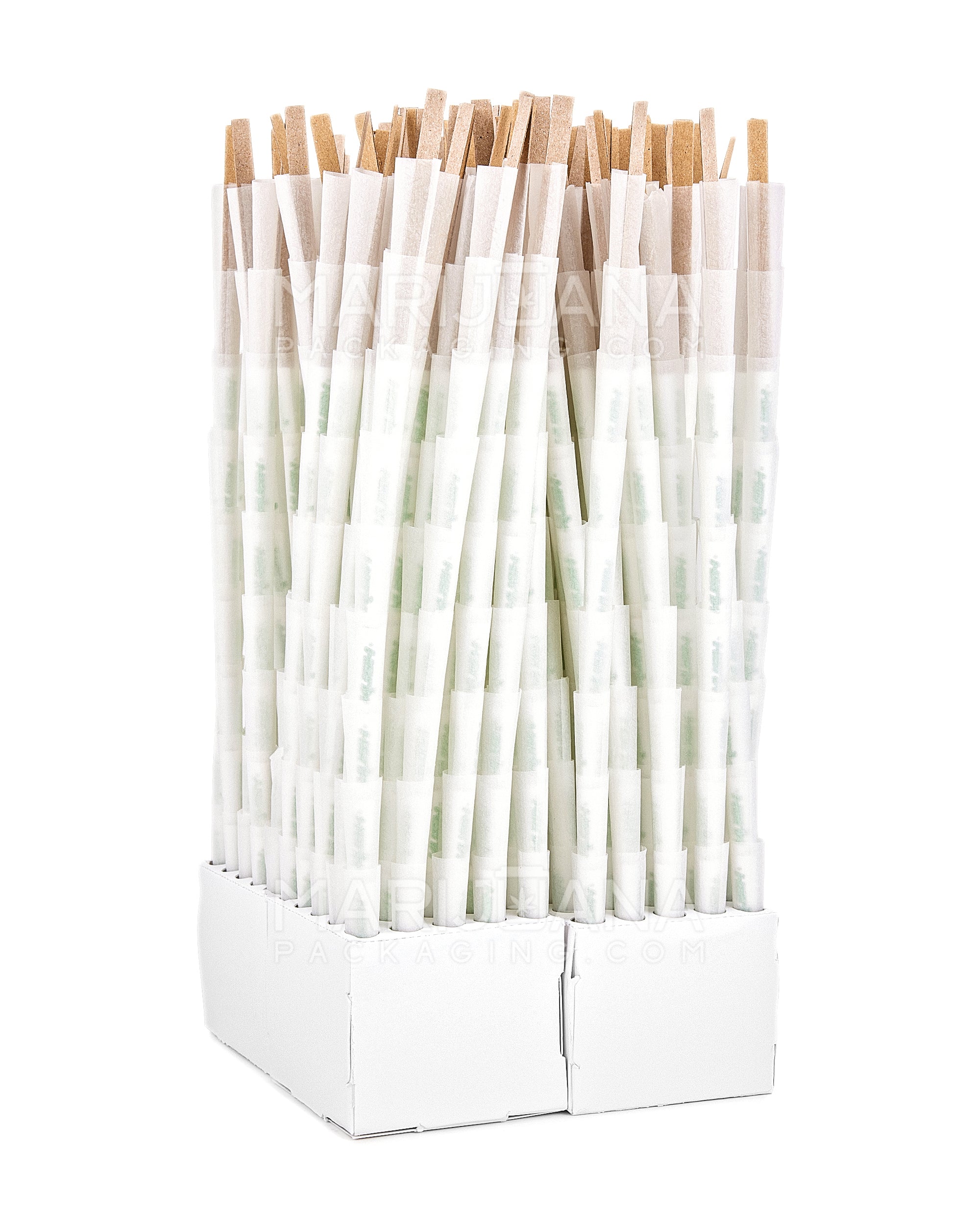 KUSH | Ultra Thin 1 1/4 Pre-Rolled Cones w/ Filter Tip | 84mm - Classic White Paper - 900 Count - 3