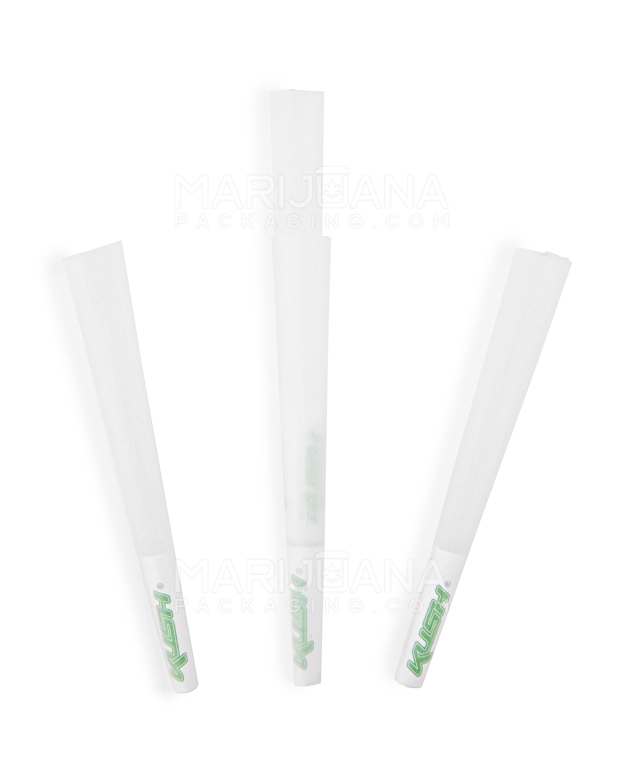 KUSH | Ultra Thin 1 1/4 Pre-Rolled Cones w/ Filter Tip | 84mm - Classic White Paper - 900 Count - 4