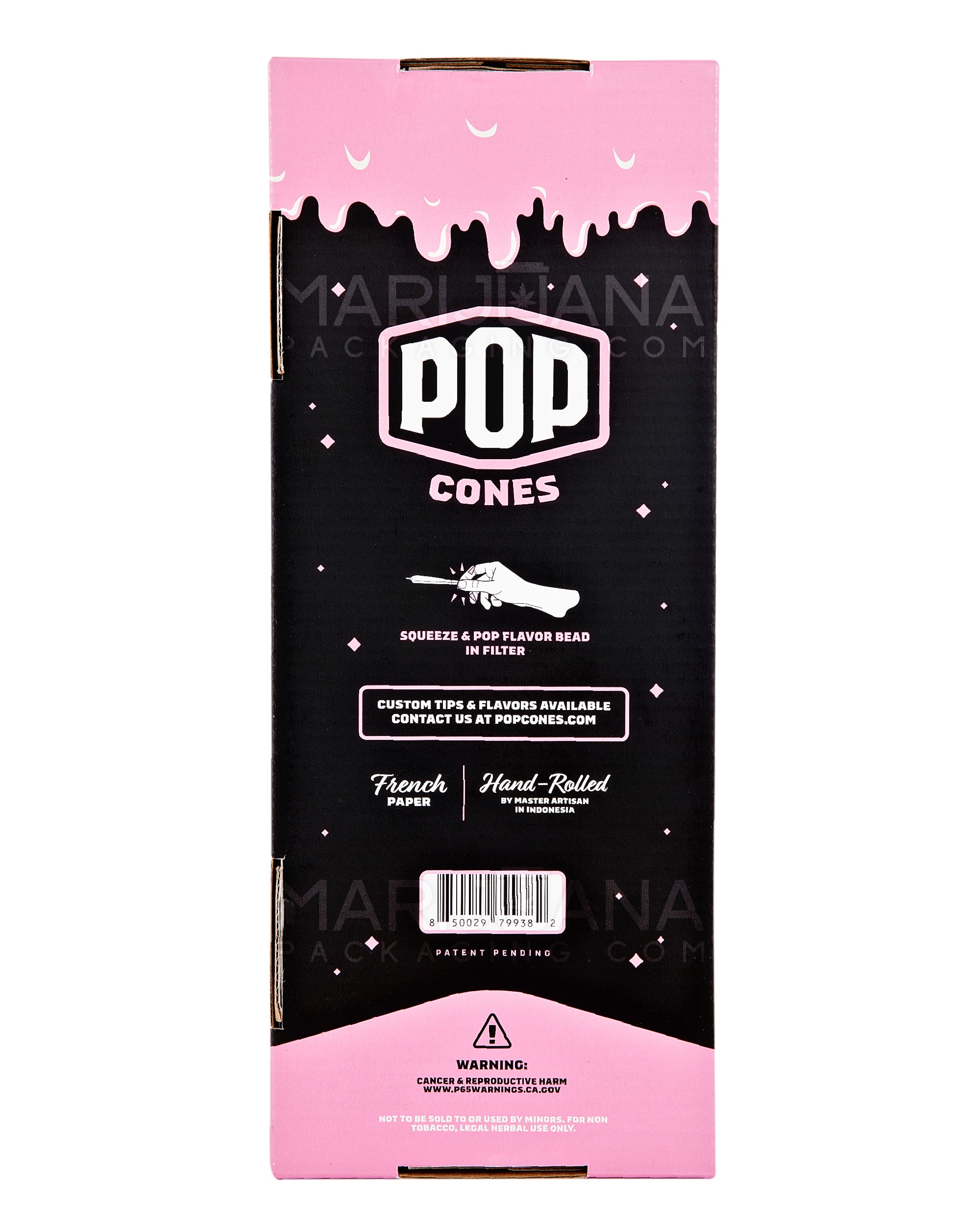 POP CONES | King Size Unbleached Pre-Rolled Cones | 109mm - Super Sweet - 400 Count - 6