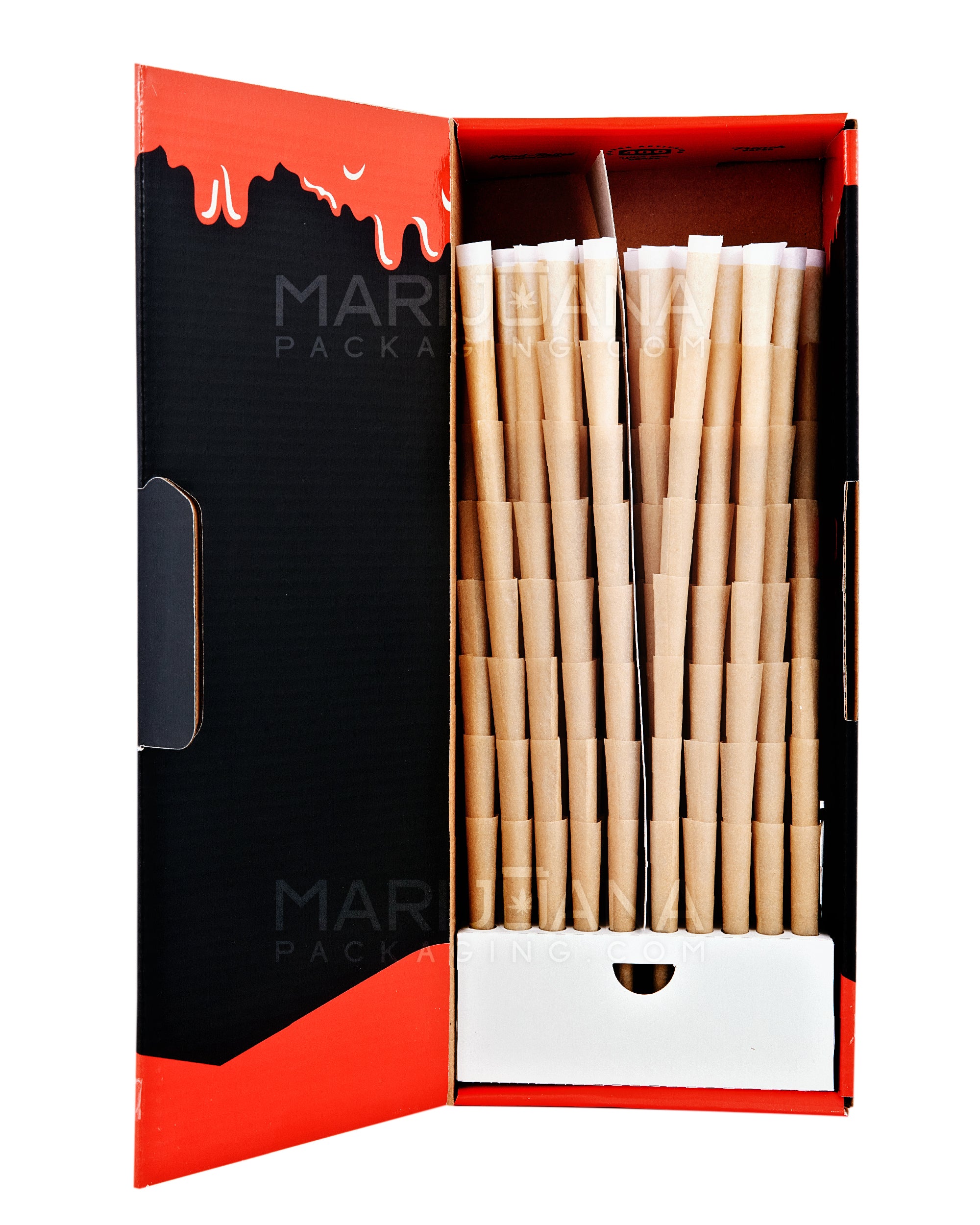 POP CONES | 1 1/4 Size Unbleached Pre-Rolled Cones | 84mm - Strawberry Jam - 400 Count - 2
