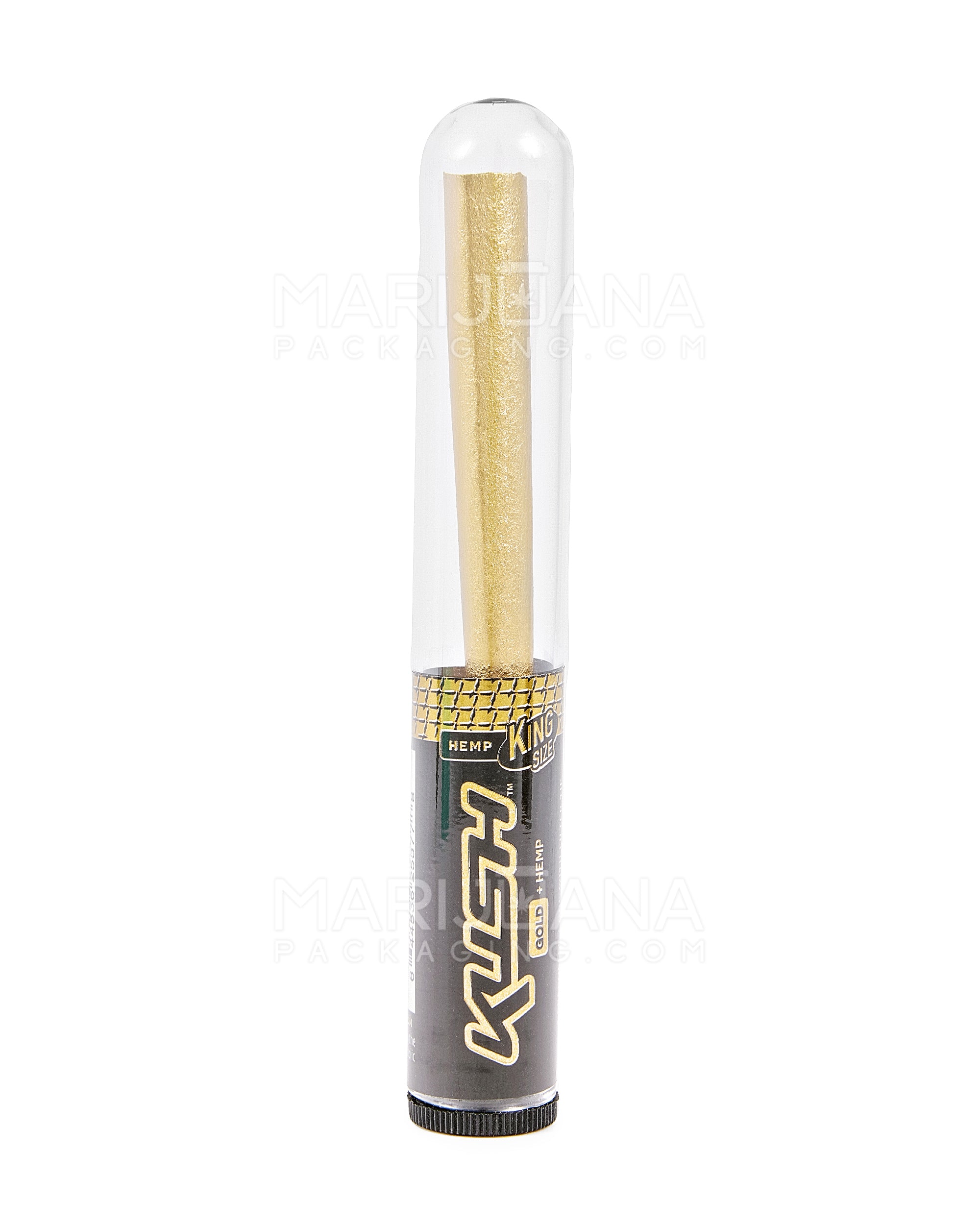 KUSH | 'Retail Display' 24K Gold King Size Hemp Pre Rolled Cones | 63mm - Edible Gold - 8 Count - 2