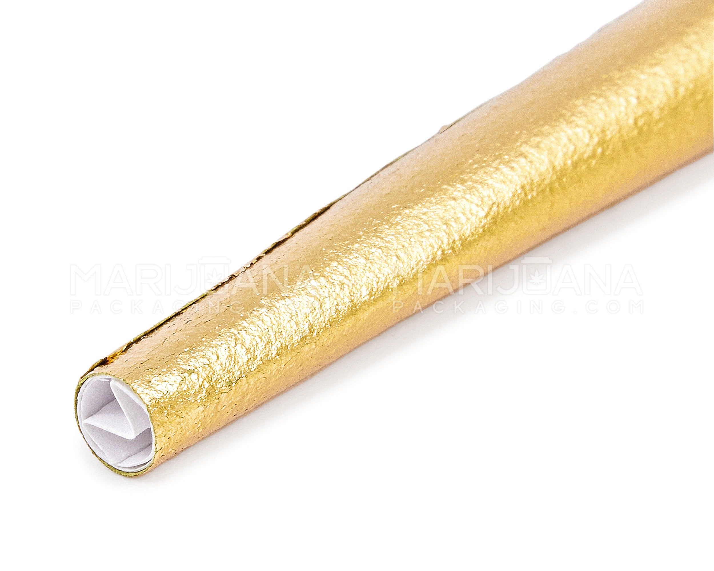 KUSH | 'Retail Display' 24K Gold King Size Hemp Pre Rolled Cones | 63mm - Edible Gold - 8 Count - 5