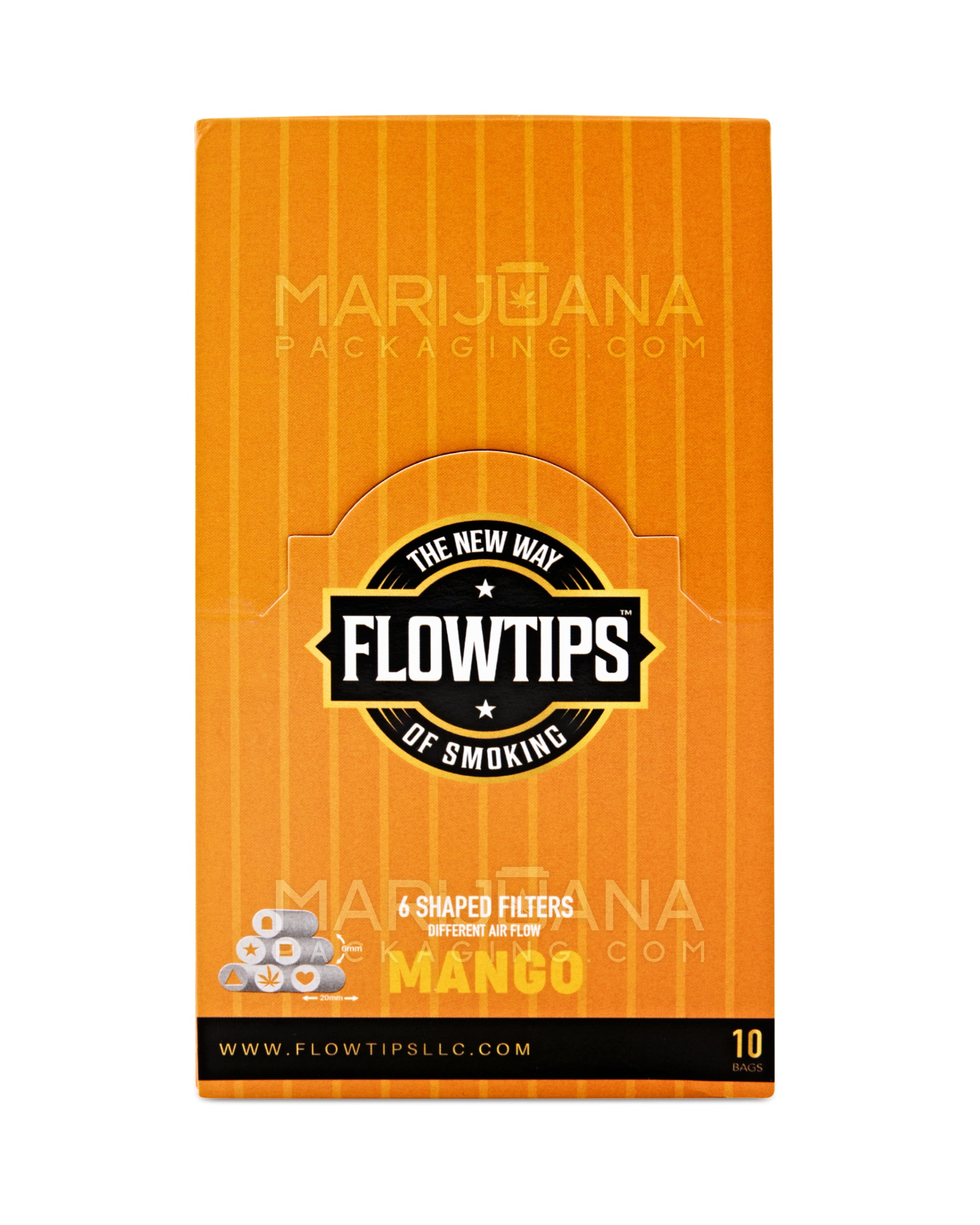 FLOWTIPS | 'Retail Display' Terpene-Infused Filter Tips | 20mm - Mango - 10 Count - 3