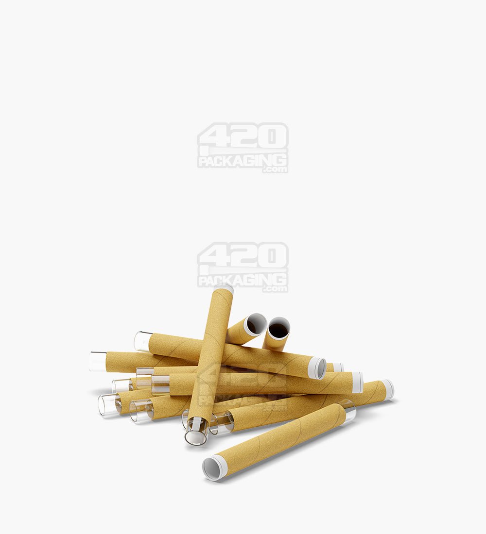 Crop Kingz 109mm King Size Glass Tipped Pre-Rolled Organic Hemp Blunt Cones 110/Box - 5