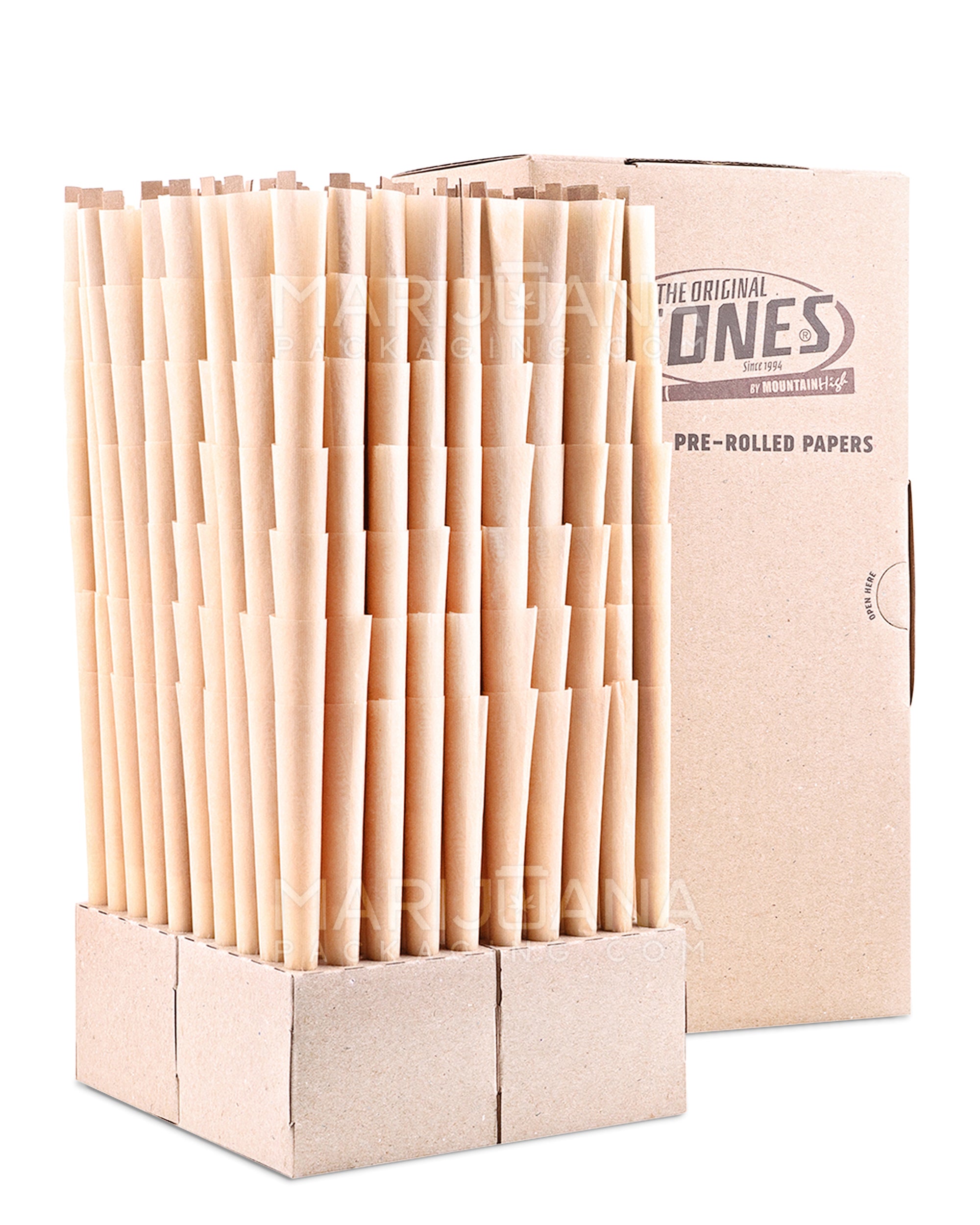 CONES | Party Size Pre Rolled Cones | 140mm - Unbleached Paper - 700 Count