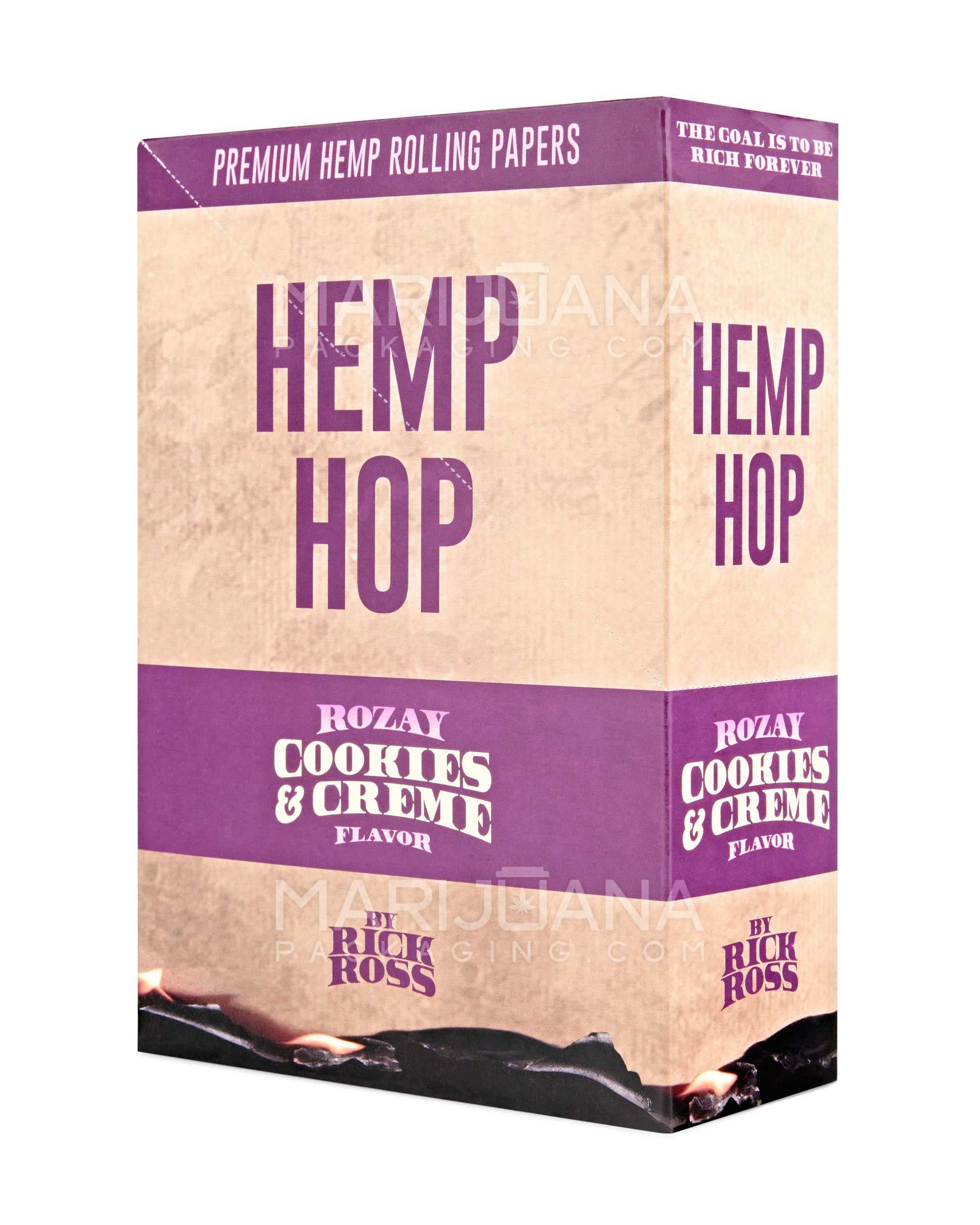 HEMP HOP | 'Retail Display' Organic Hemp Blunt Wraps | 109mm - Cookies & Creme - 25 Count