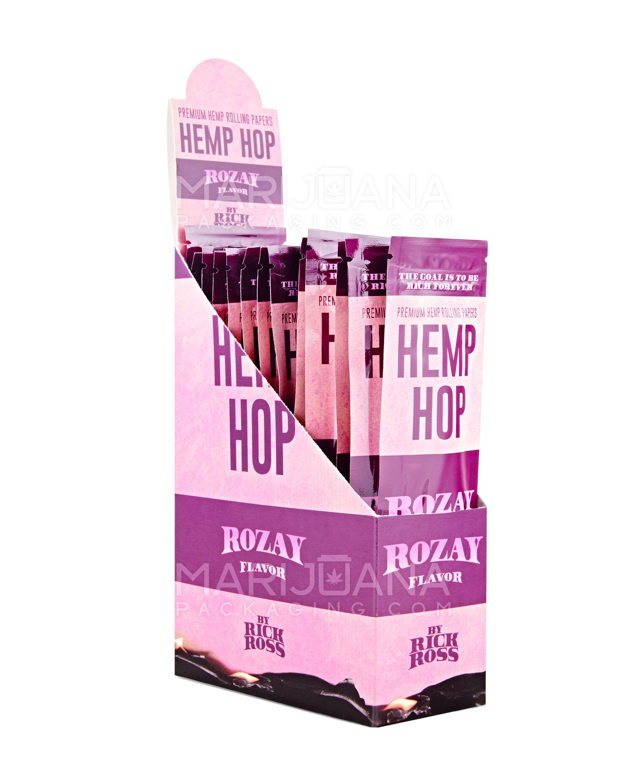 HEMP HOP | 'Retail Display' Organic Hemp Blunt Wraps | 109mm - Rozay - 25 Count