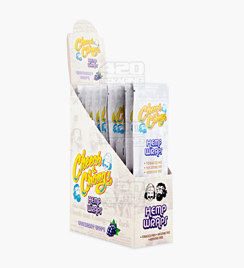 Cheech & Chong's Grandaddy Grape Organic Hemp Blunt Wraps - 25/Box - 1